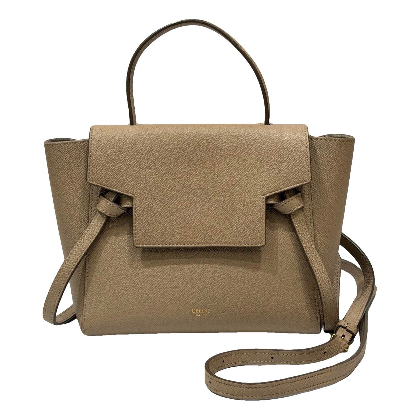 Belt leather handbag