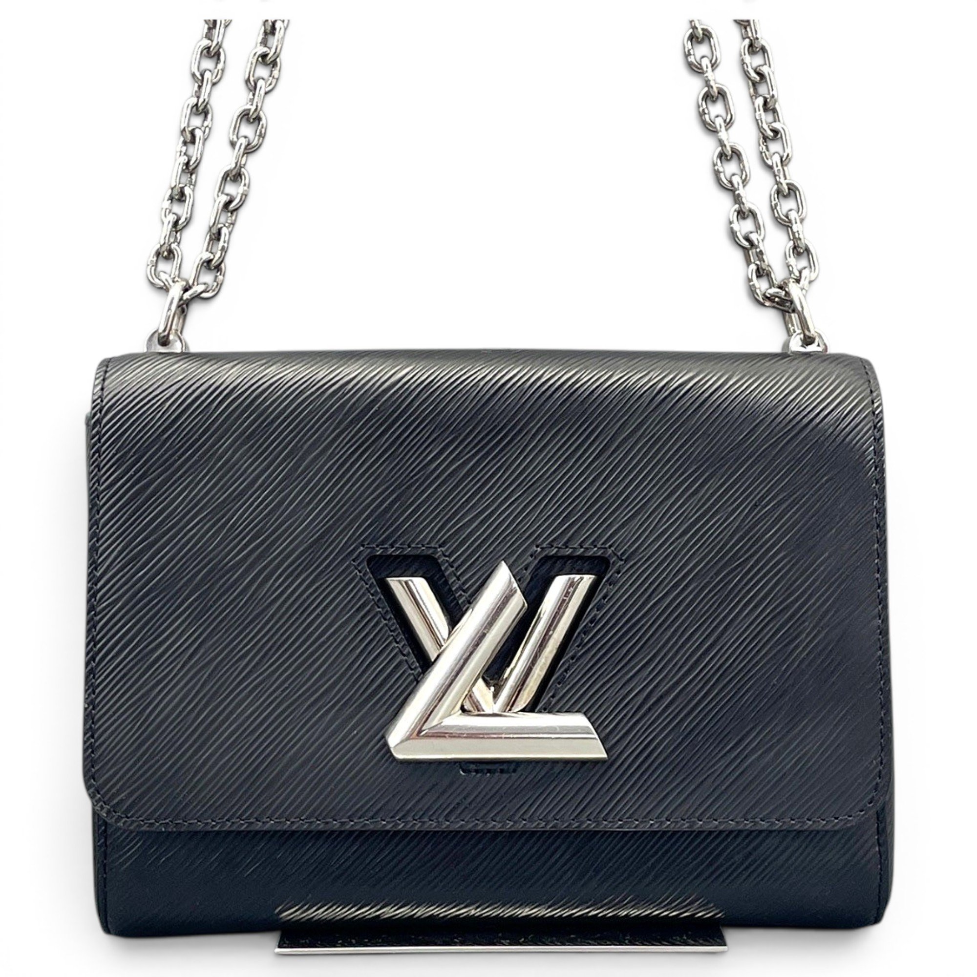 Twist leather handbag