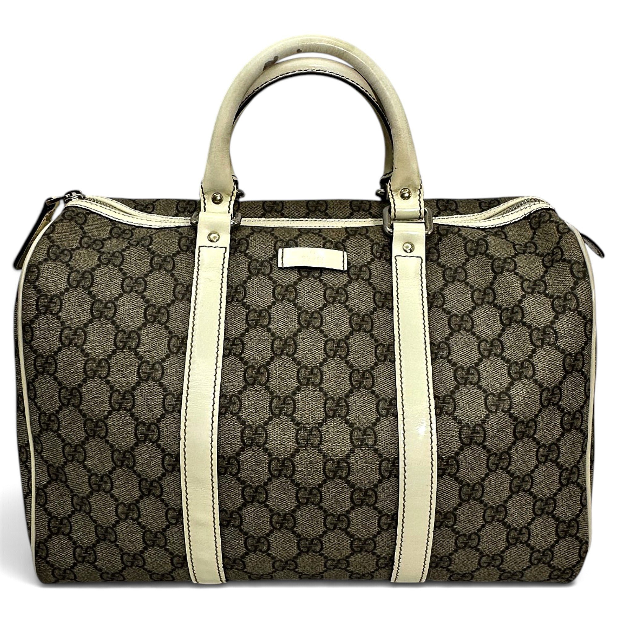 Joy leather bowling bag