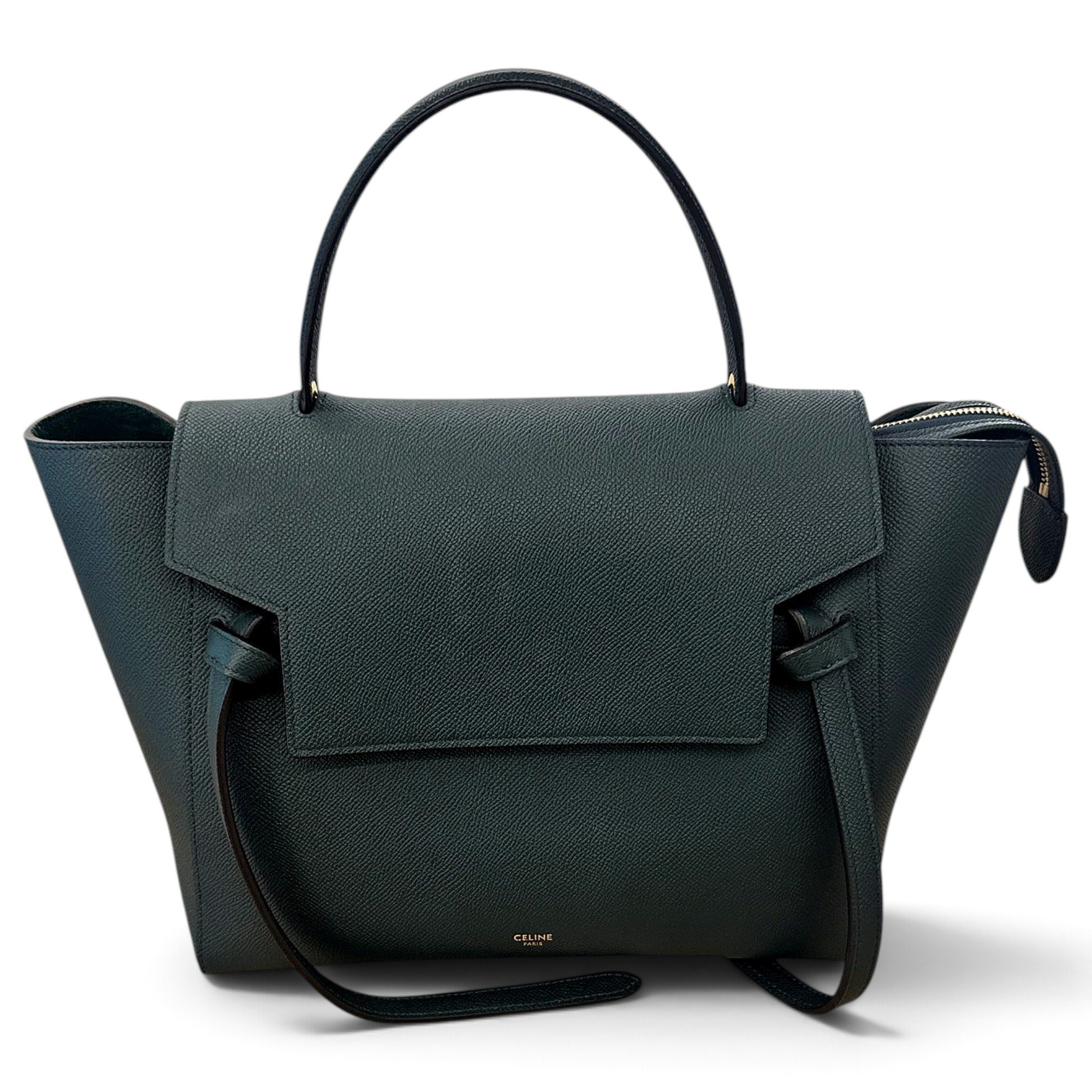 Belt leather handbag