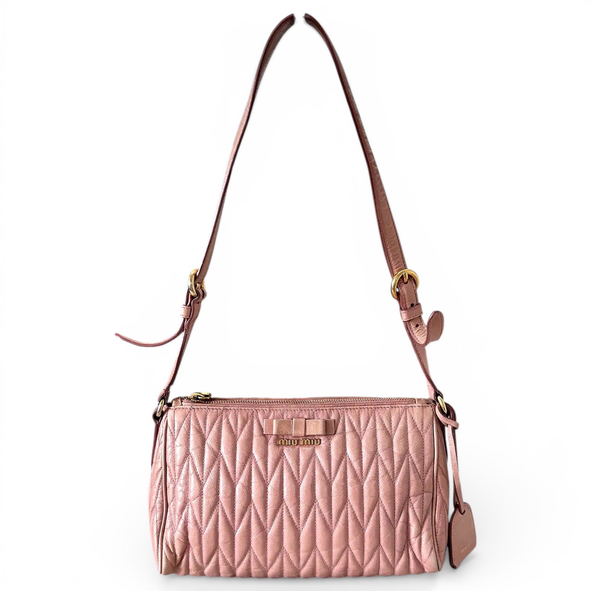 Miu Miu Miu Crystal leather handbag