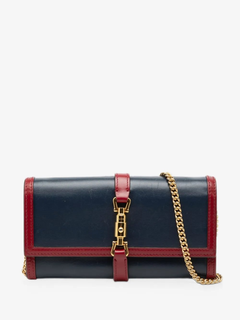 2016-2026 Bicolor Calfskin Jackie 1961 Wallet On Chain crossbody bag
