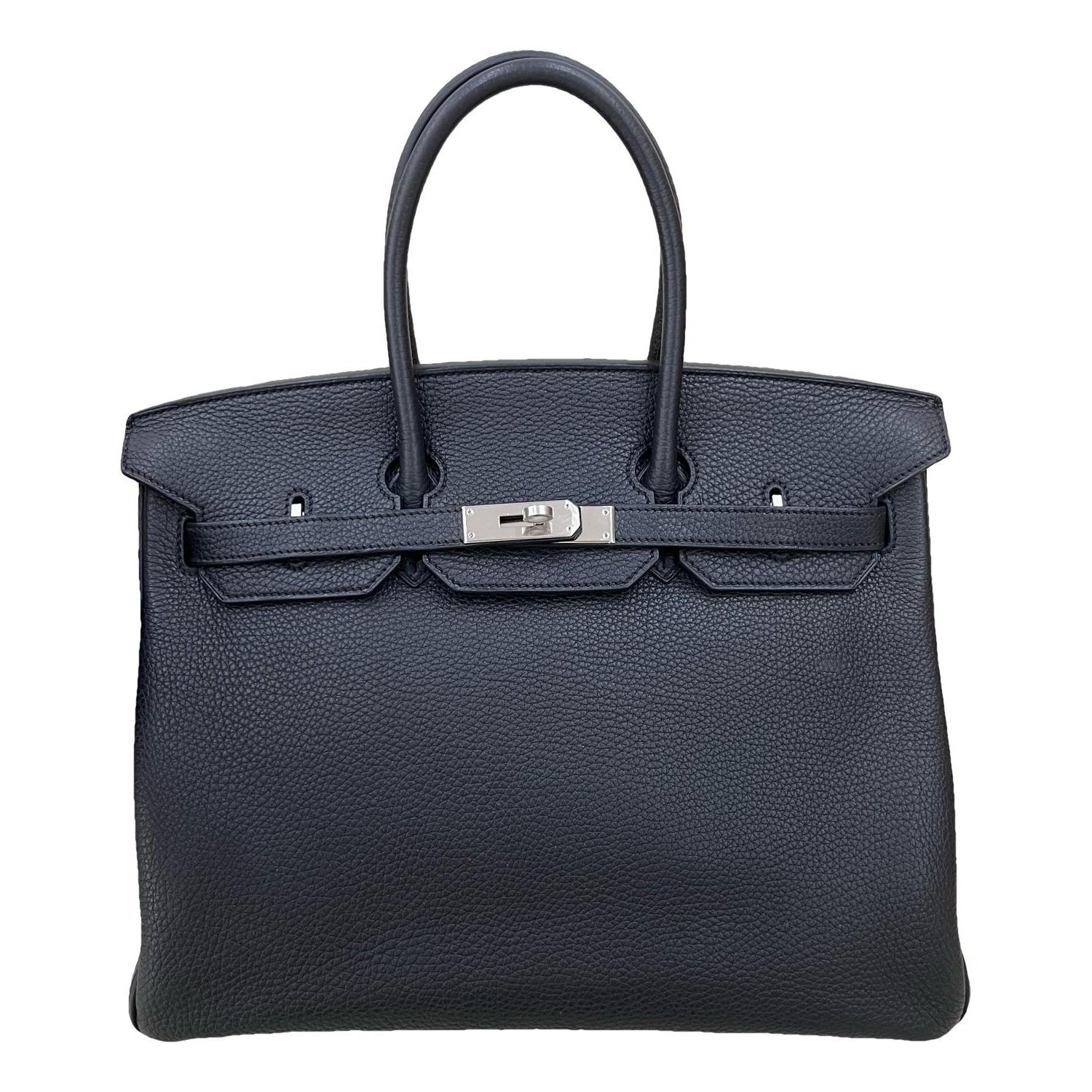 Hermes Birkin 35 Handbag Black Togo Leather