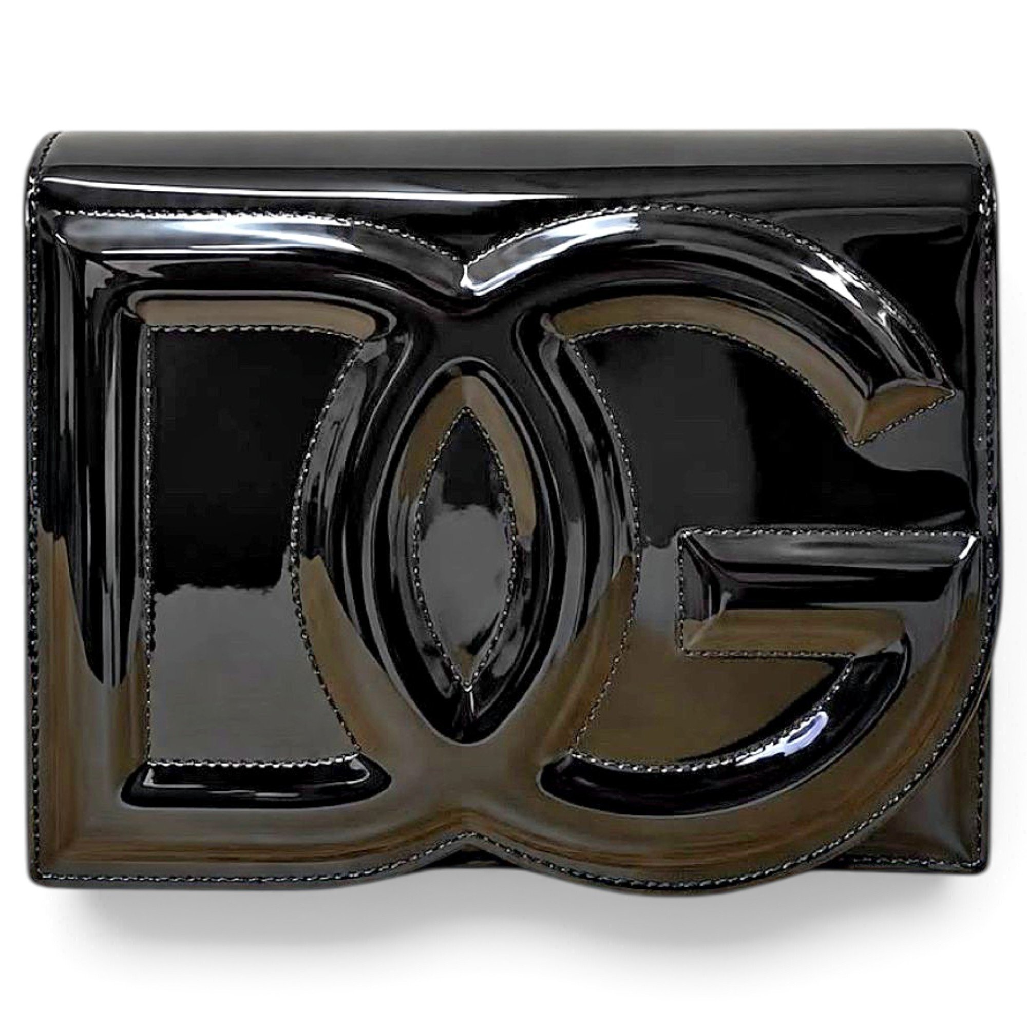 DG Girls patent leather crossbody bag