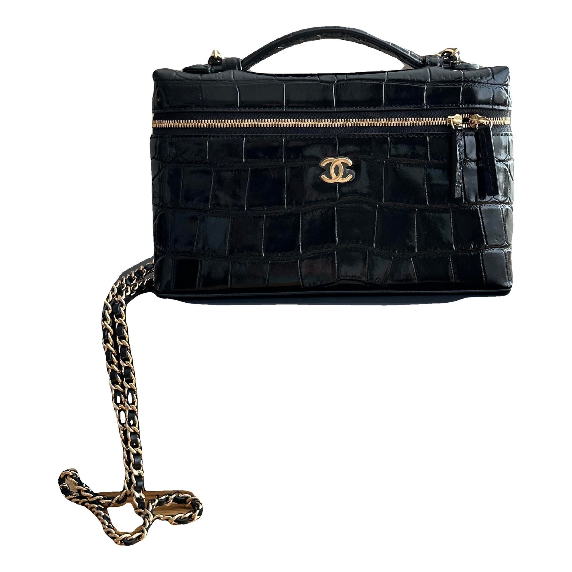Leather clutch bag