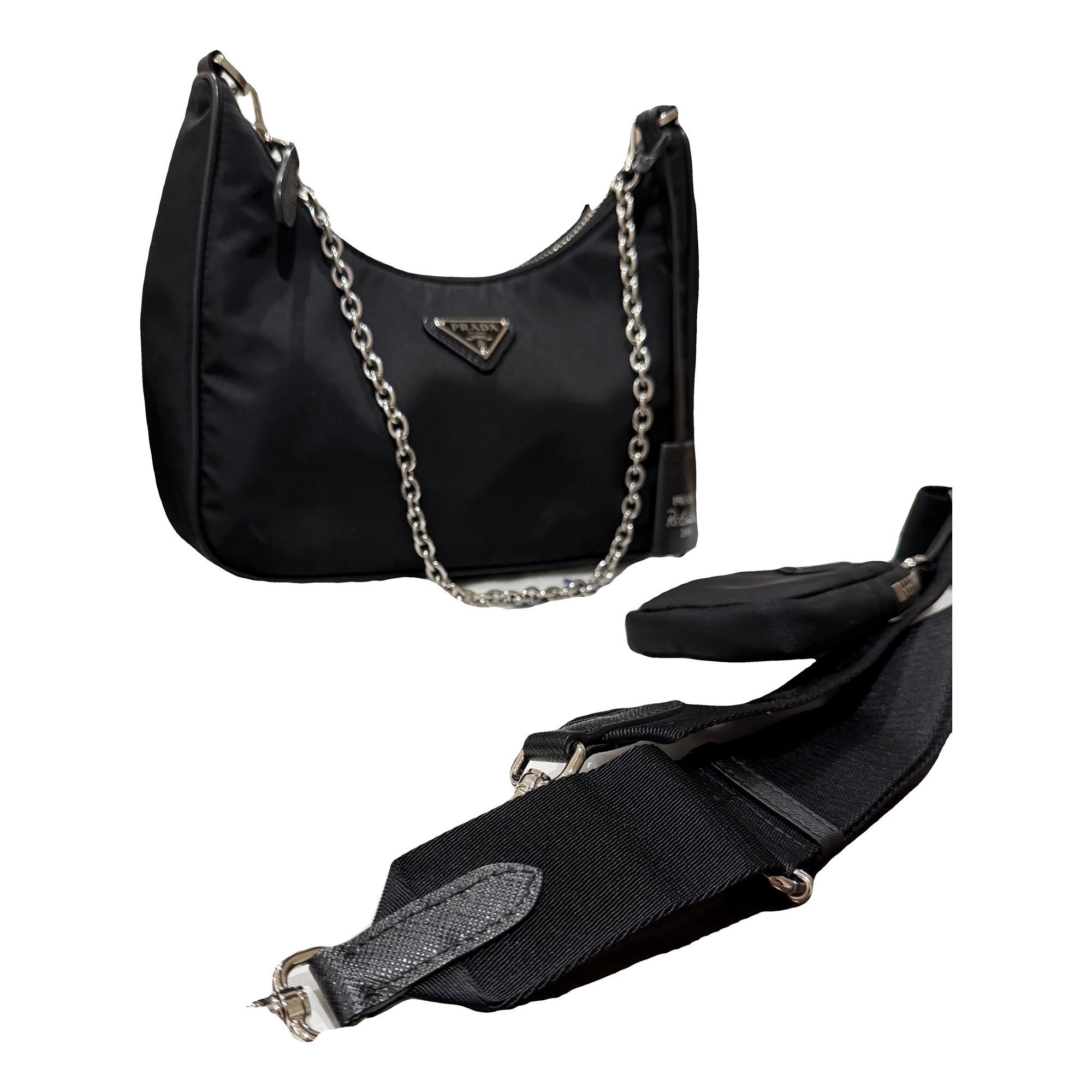 Re-edition cloth crossbody bag