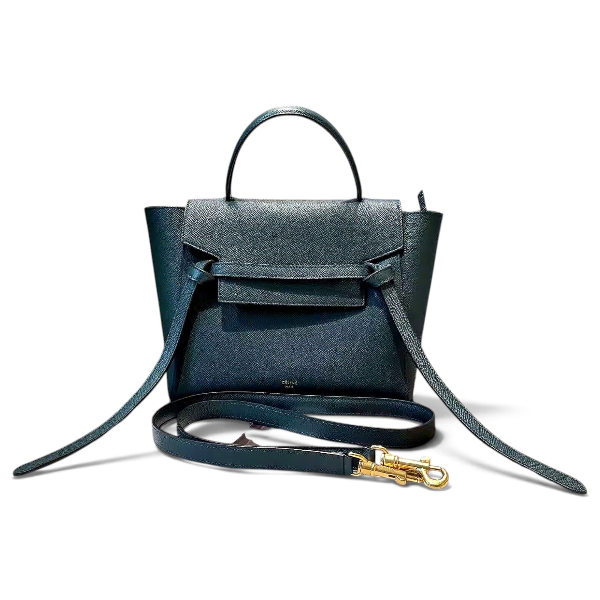 Belt leather handbag