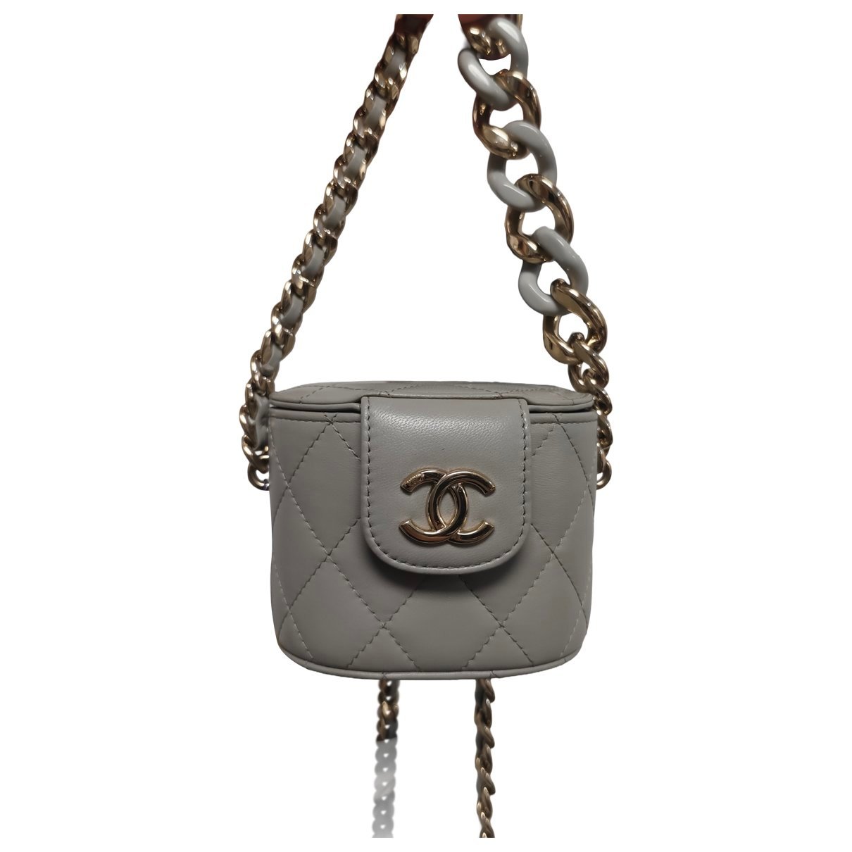Trendy CC Vanity leather handbag