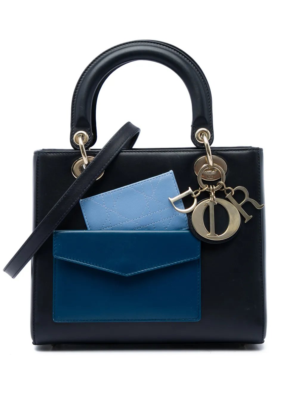 2014 Medium Calfskin Pockets Lady Dior satchel