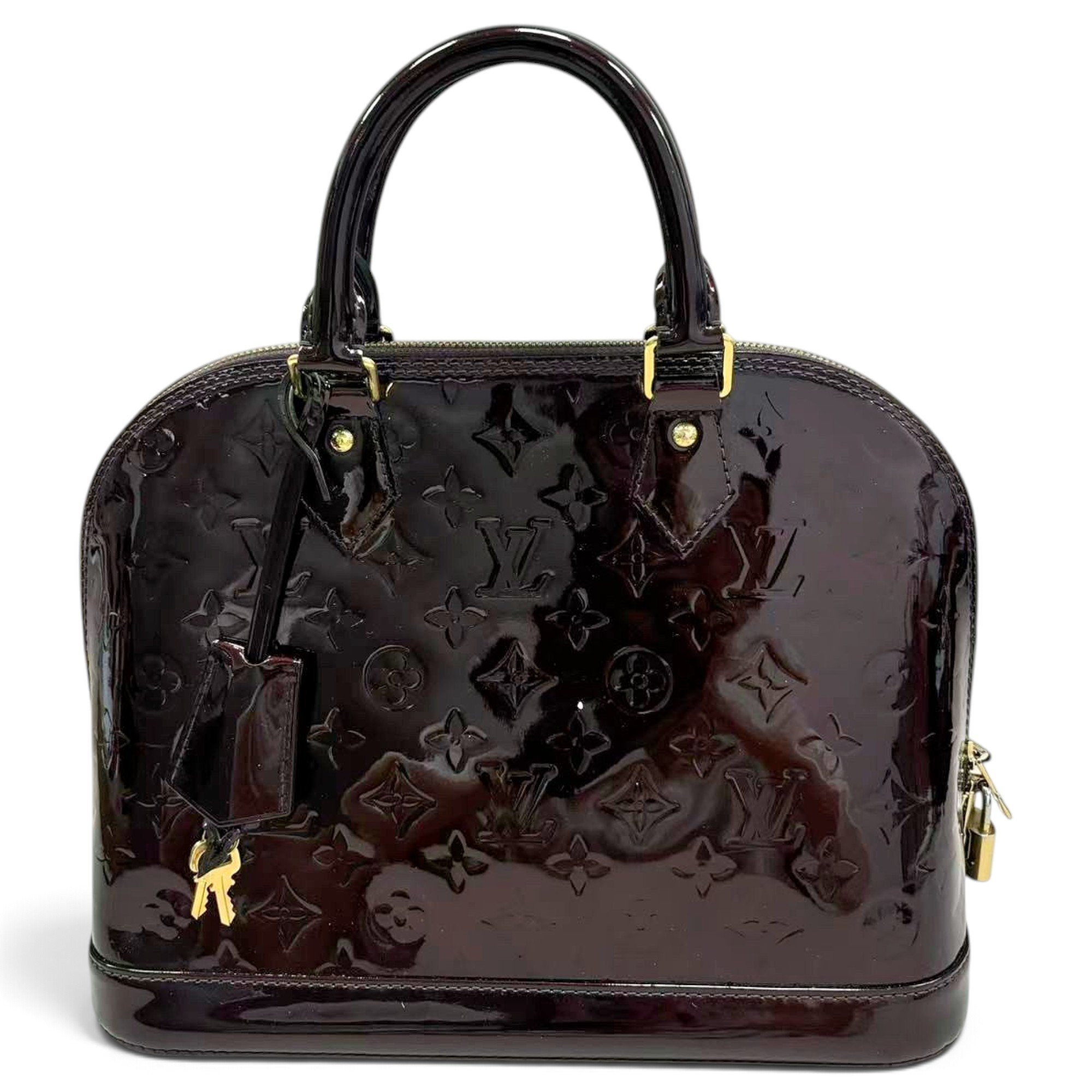 Alma patent leather handbag