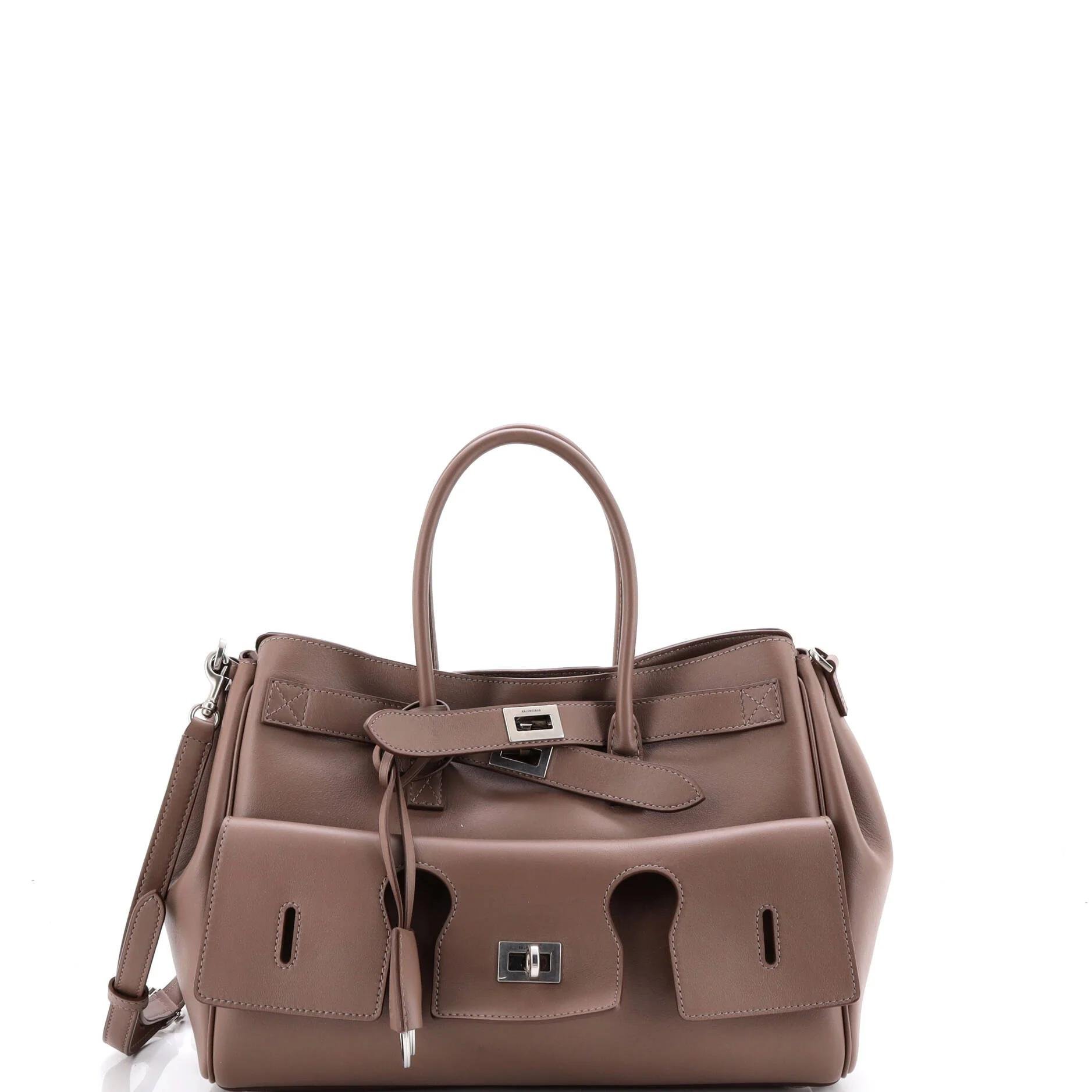 Leather tote