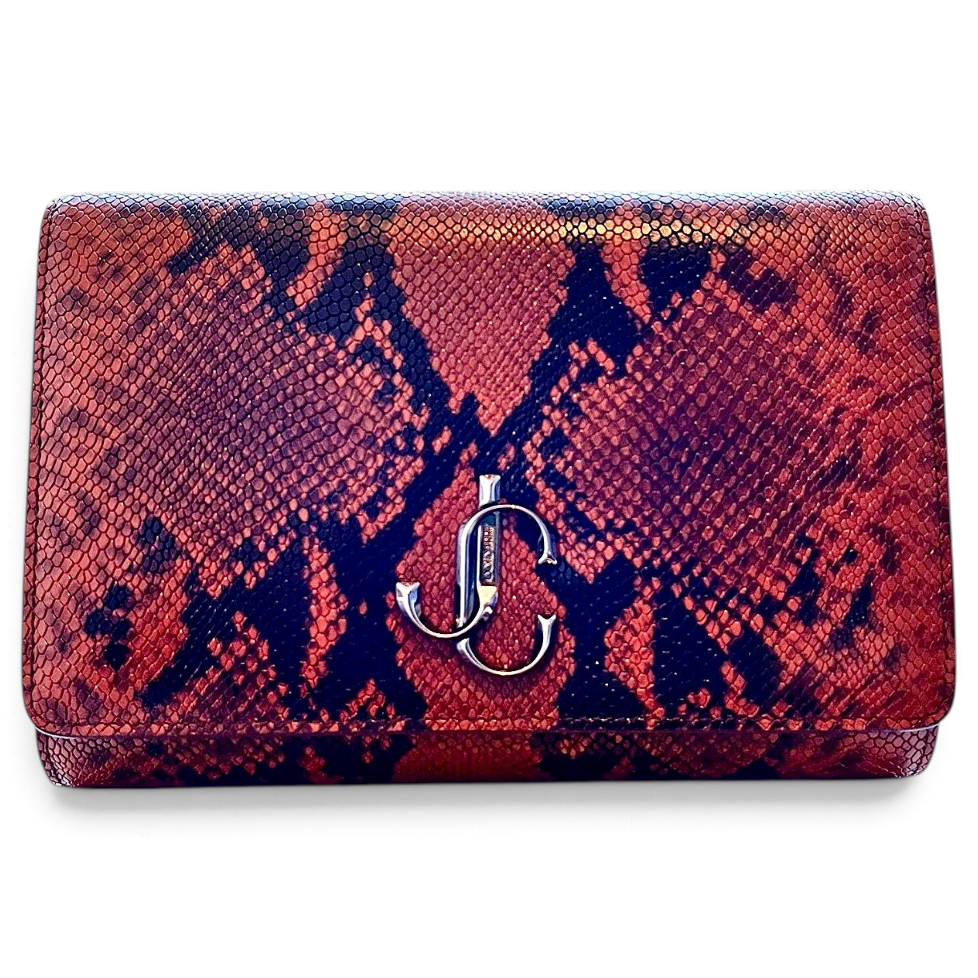 Leather clutch bag