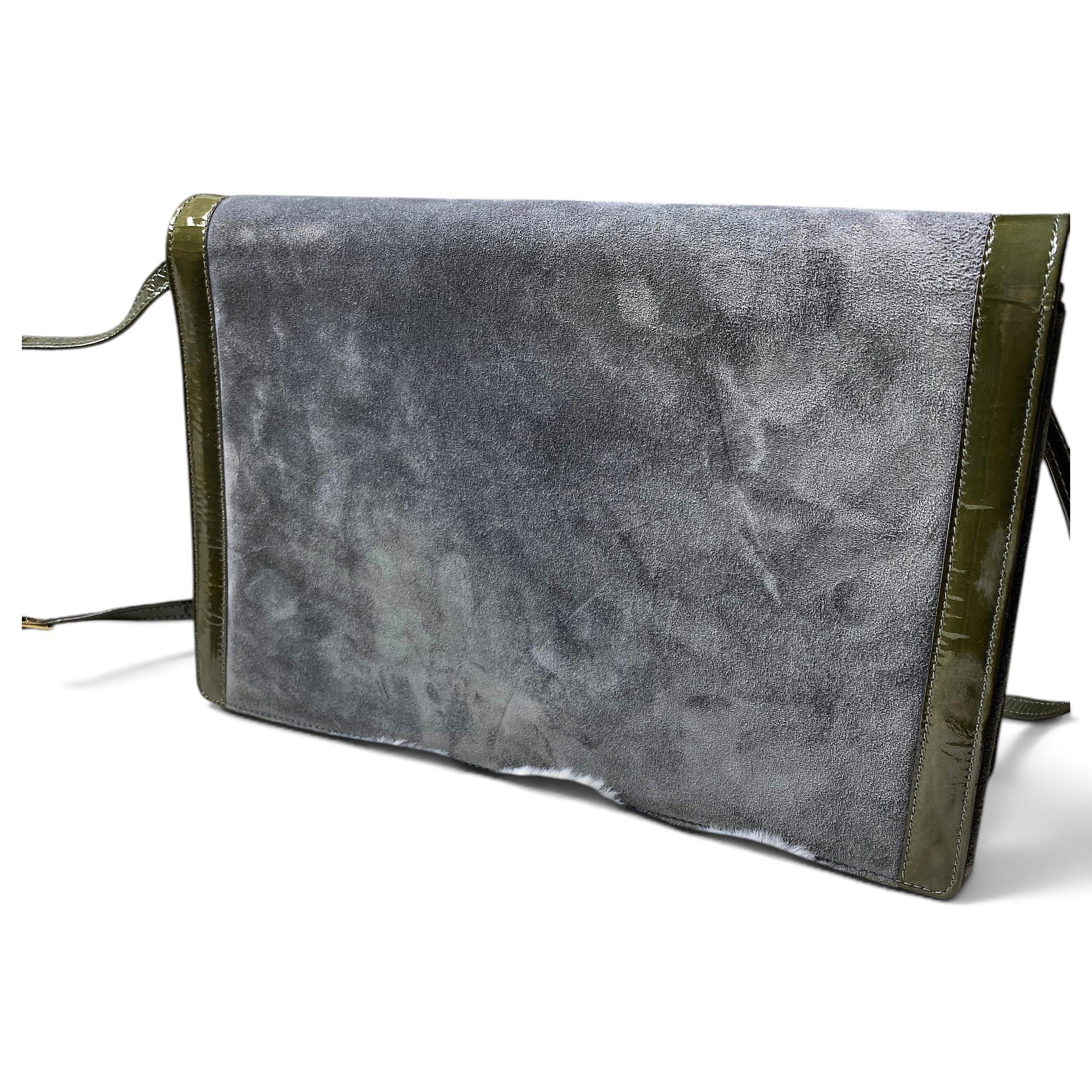 Leather clutch bag