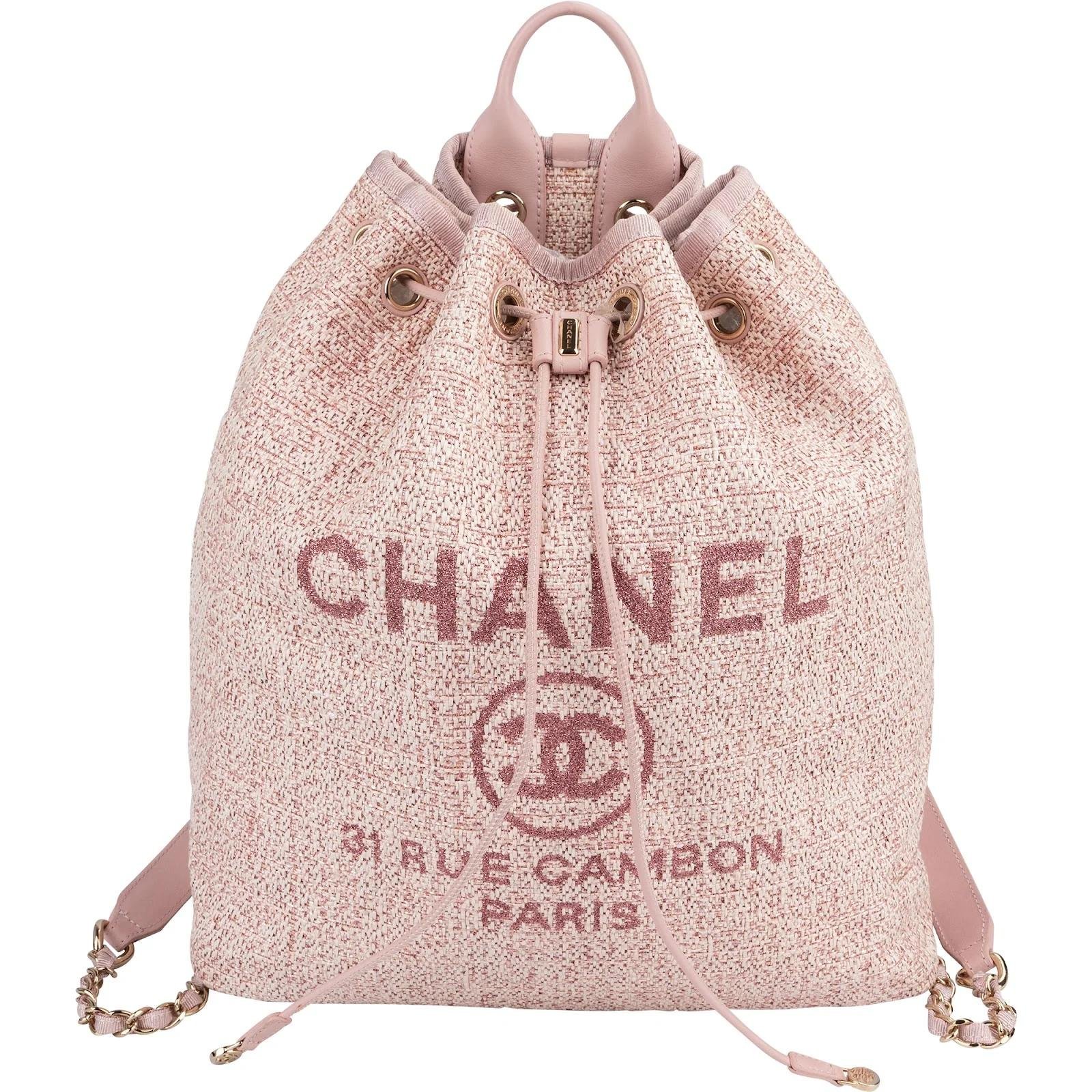 Chanel Deauville tweed backpack
