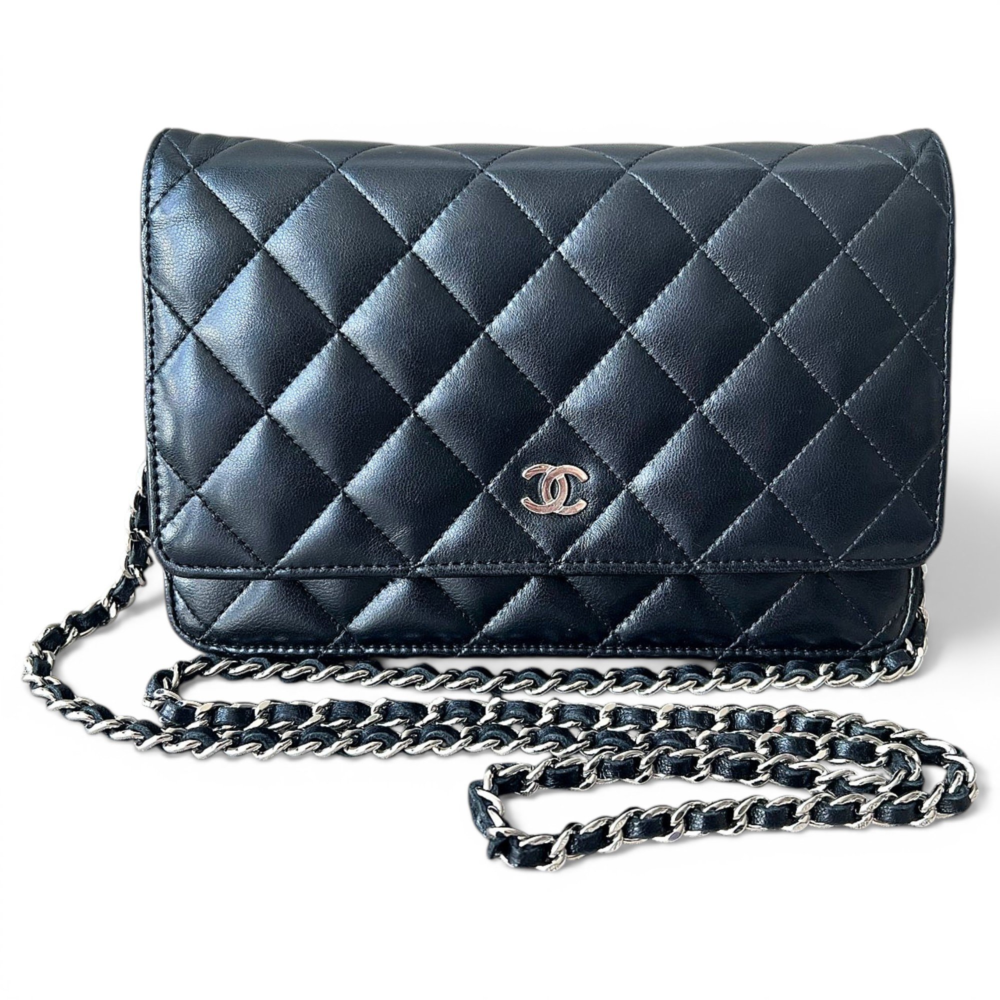 Wallet On Chain Timeless/Classique leather handbag
