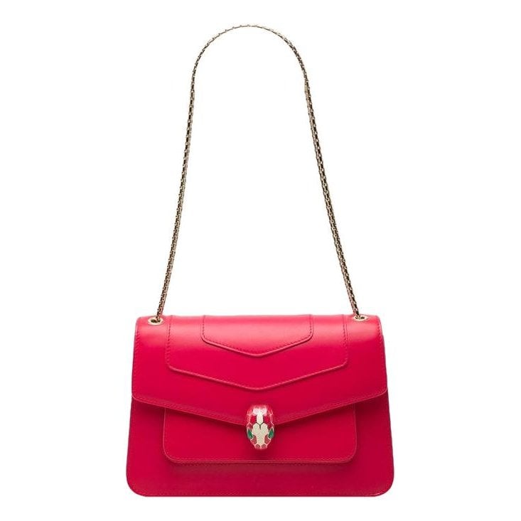 Serpenti leather handbag