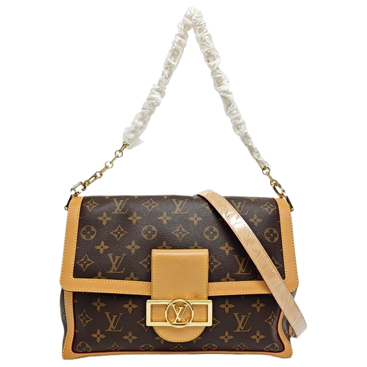 Dauphine leather crossbody bag
