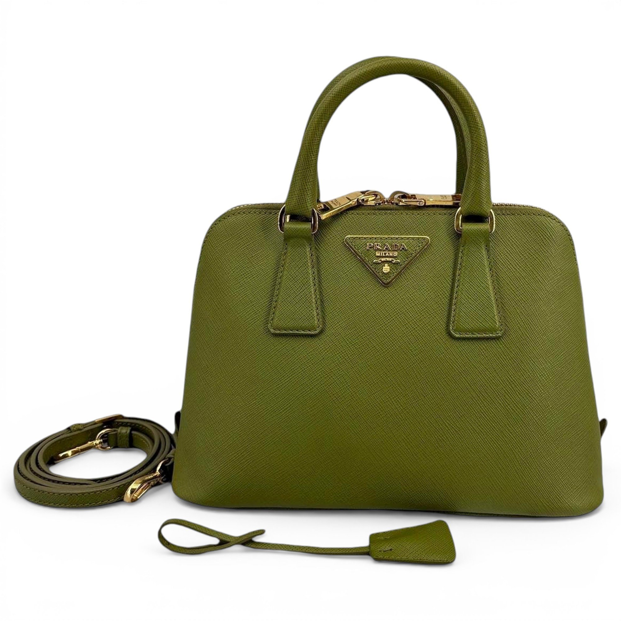 Promenade leather handbag