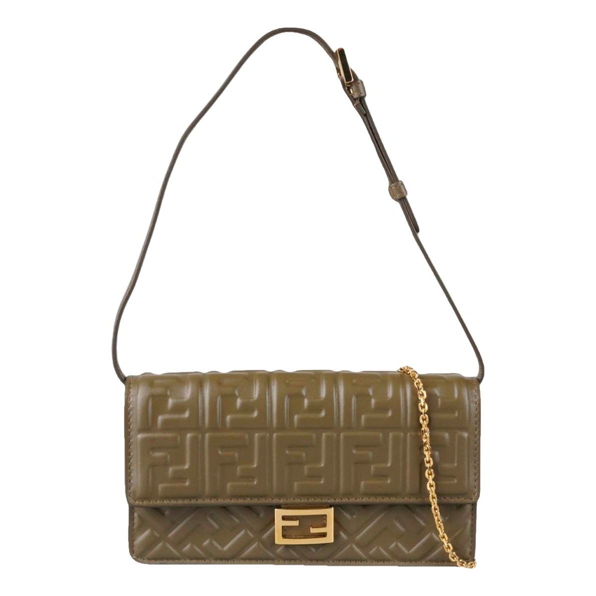 Baguette leather handbag