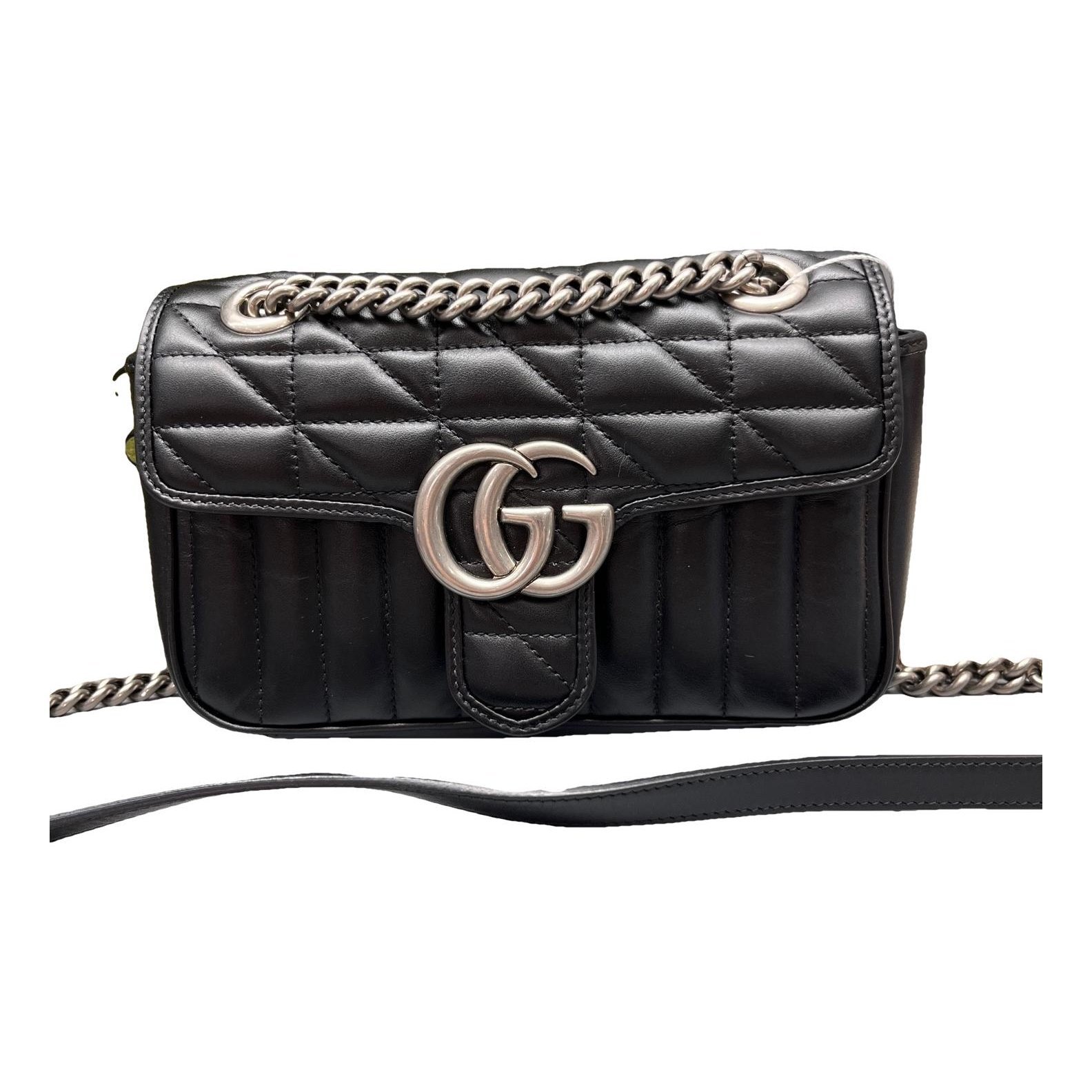 GG Marmont Flap leather handbag