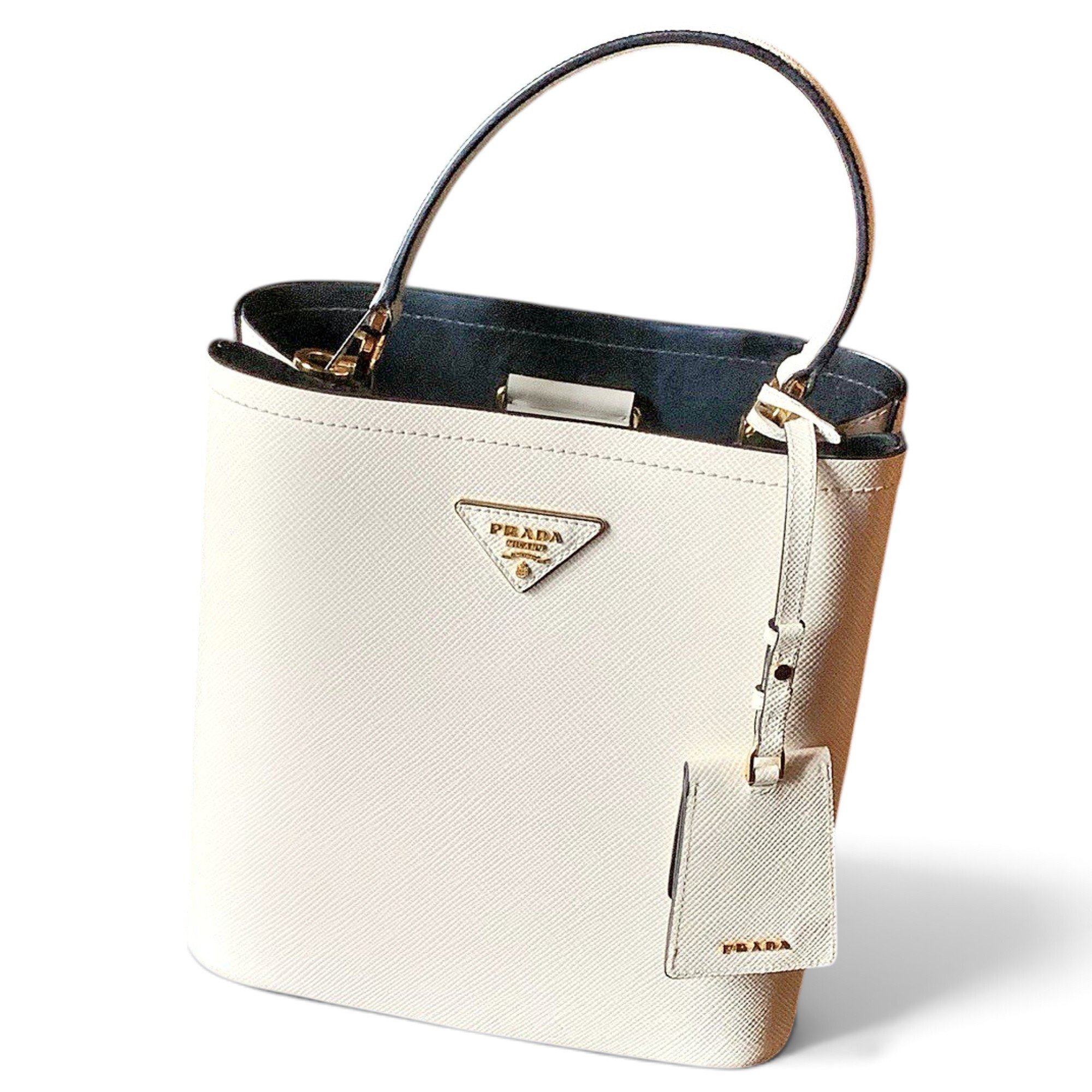 Panier leather handbag