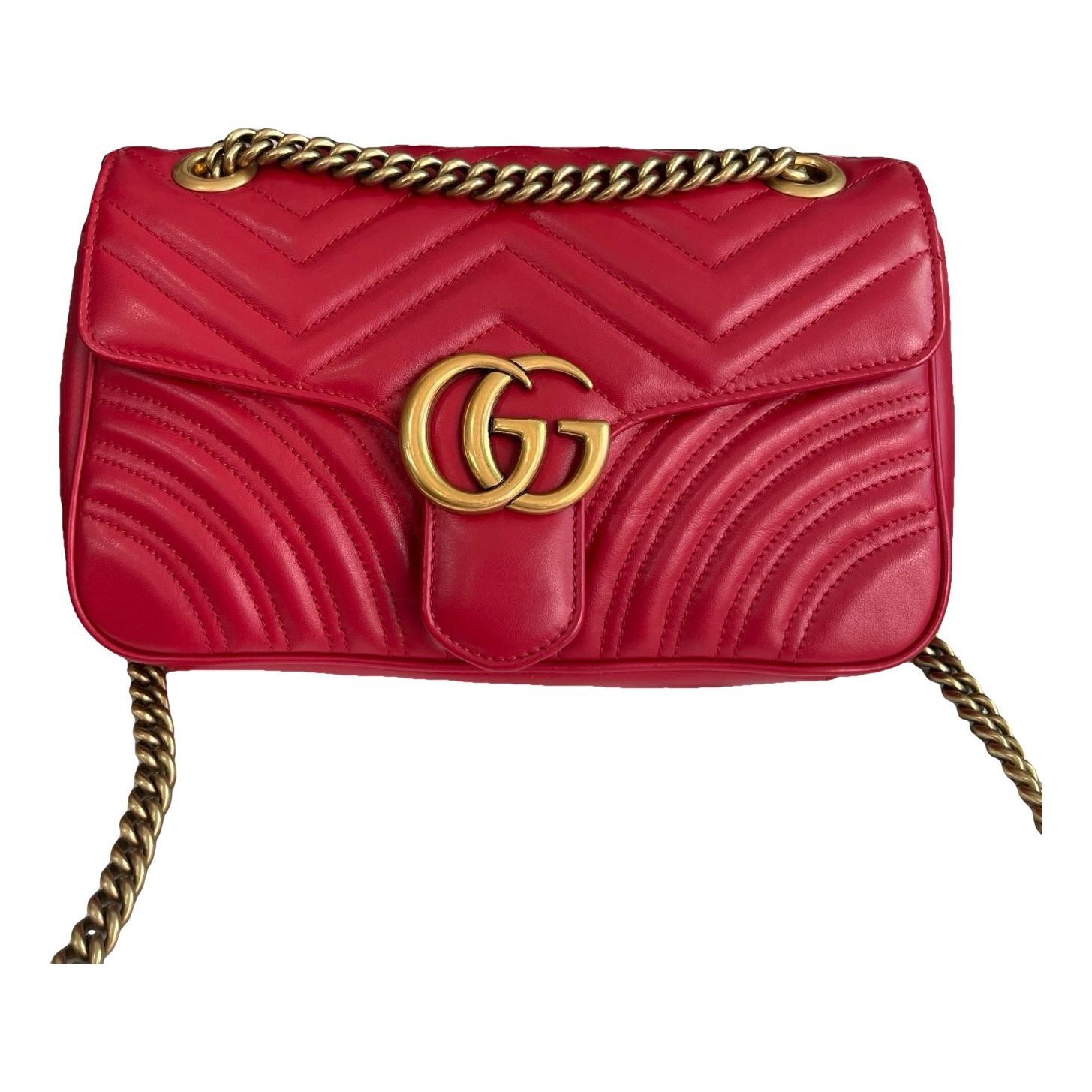 GG Marmont Flap leather handbag