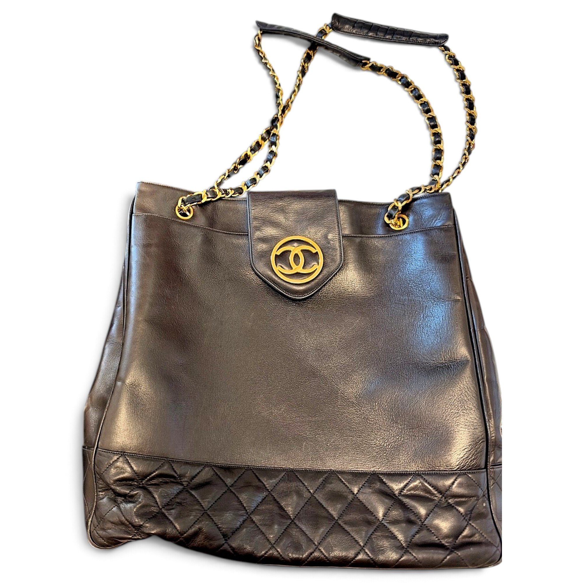 Leather tote