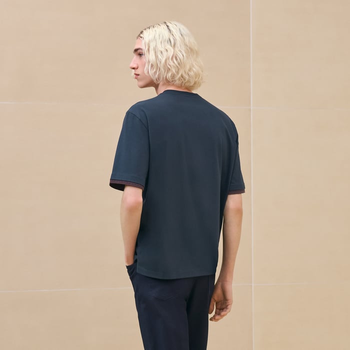 Marine "Piqures Sellier" T-shirt