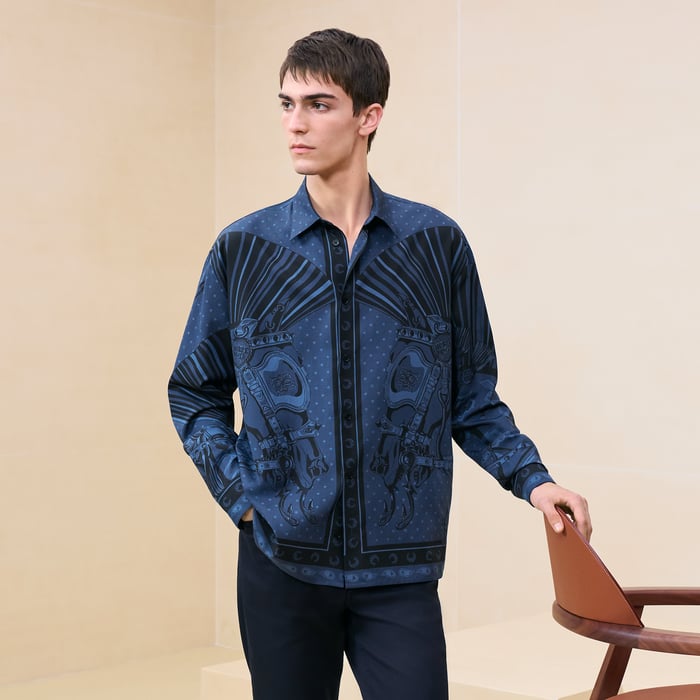 Marine "Cheval Punk Bandana" Boxy Fit Shirt