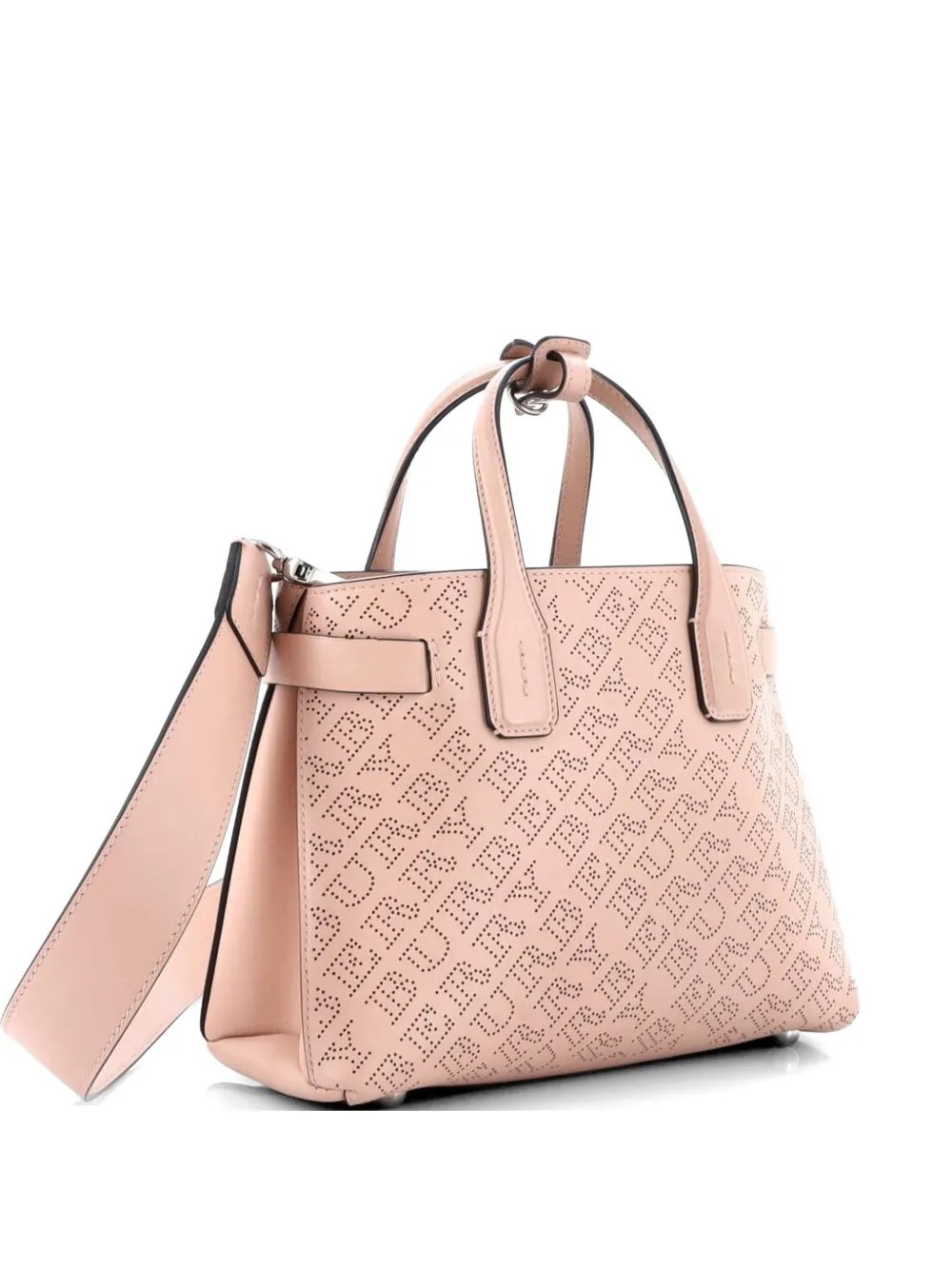 Banner NM Perforated Leather Small tote bag