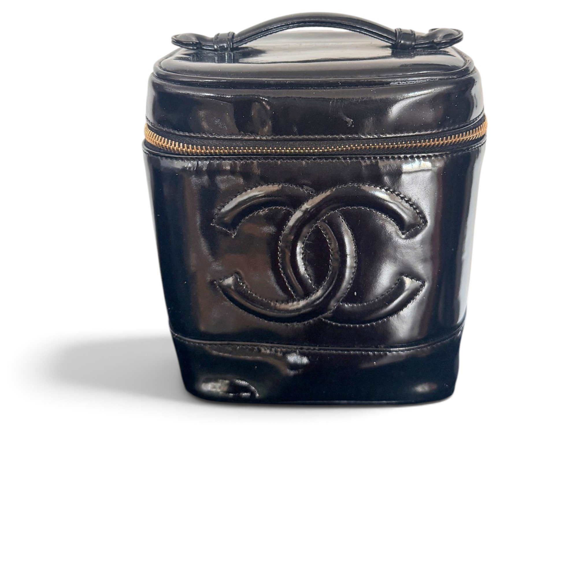 Patent leather handbag