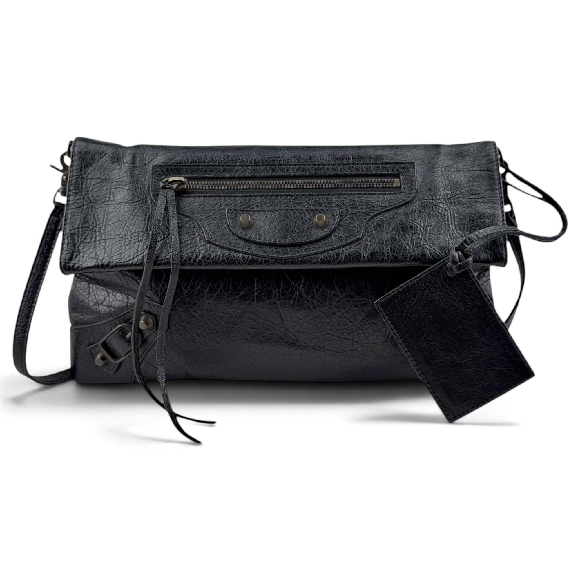 Envelop leather crossbody bag