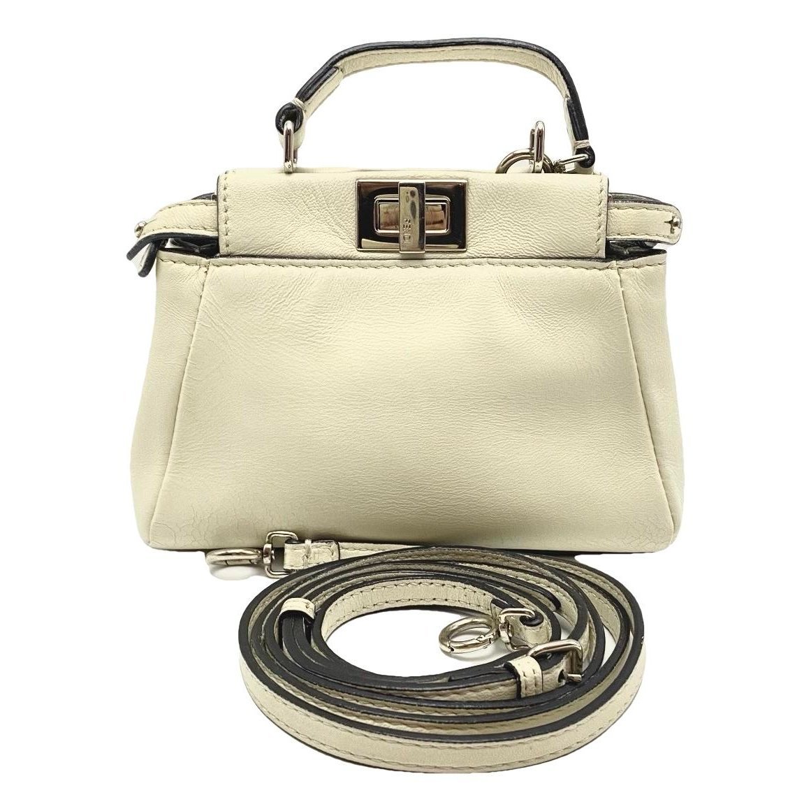 Peekaboo mini pocket leather handbag