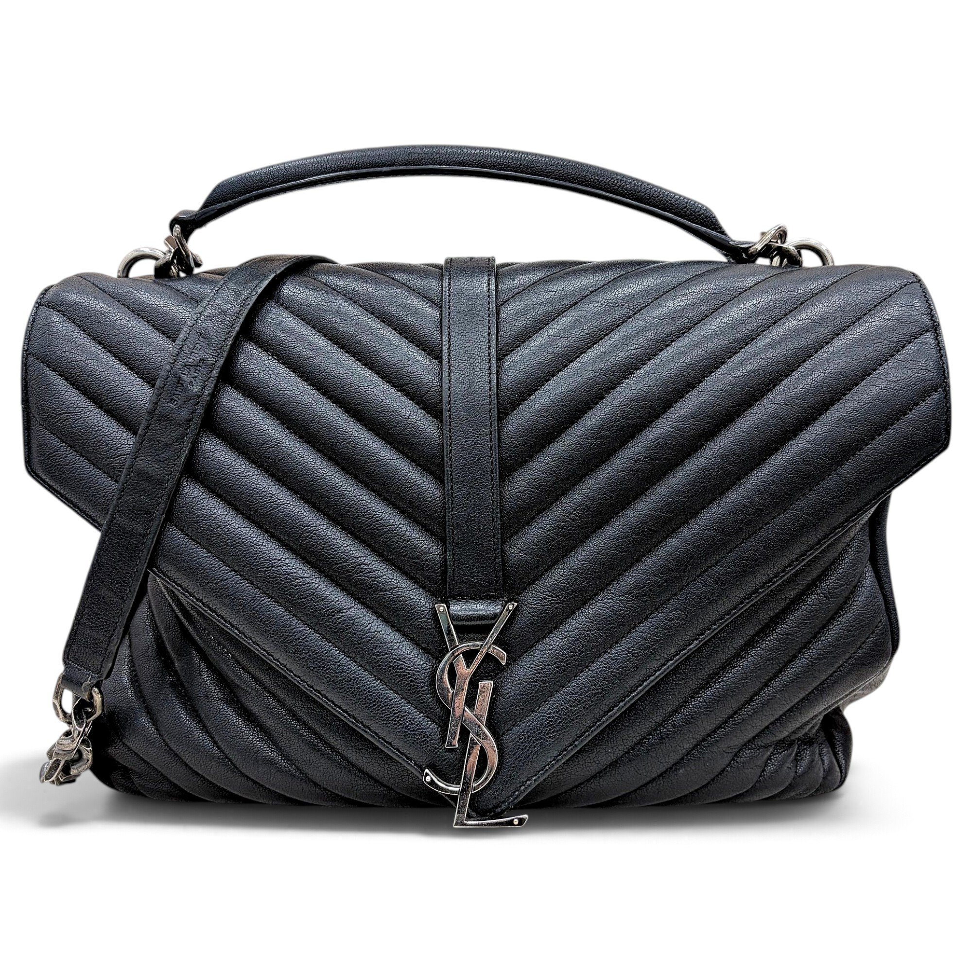 Collége monogramme leather handbag