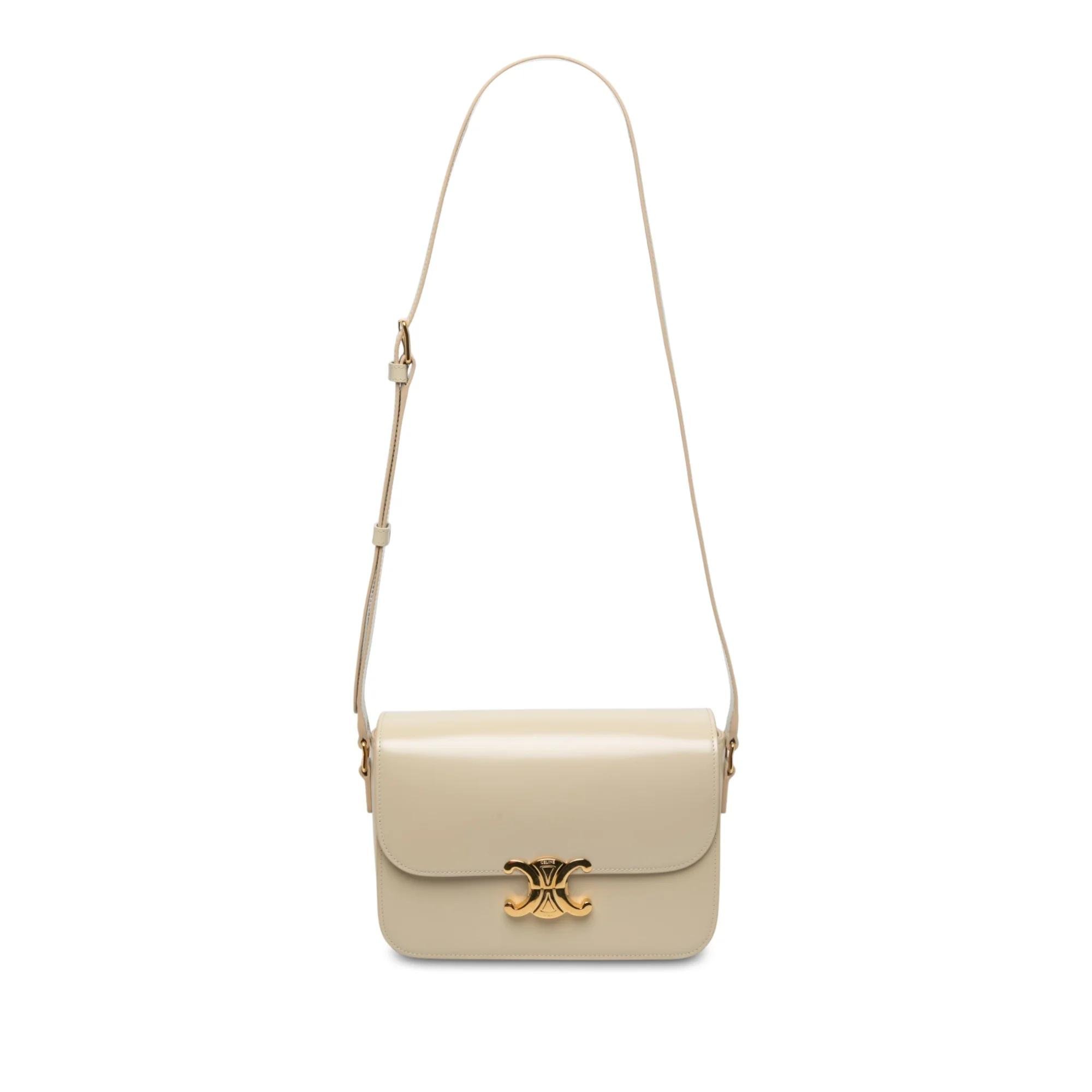 Triomphe pony-style calfskin handbag