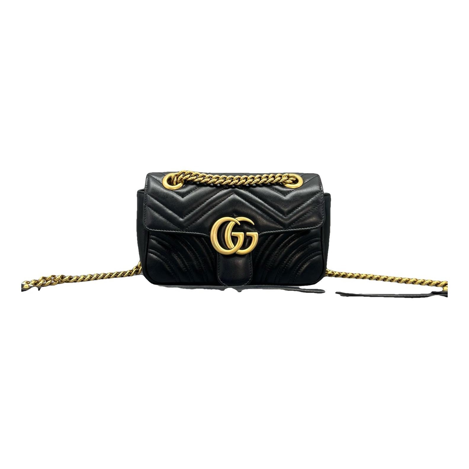 GG Marmont Flap leather crossbody bag