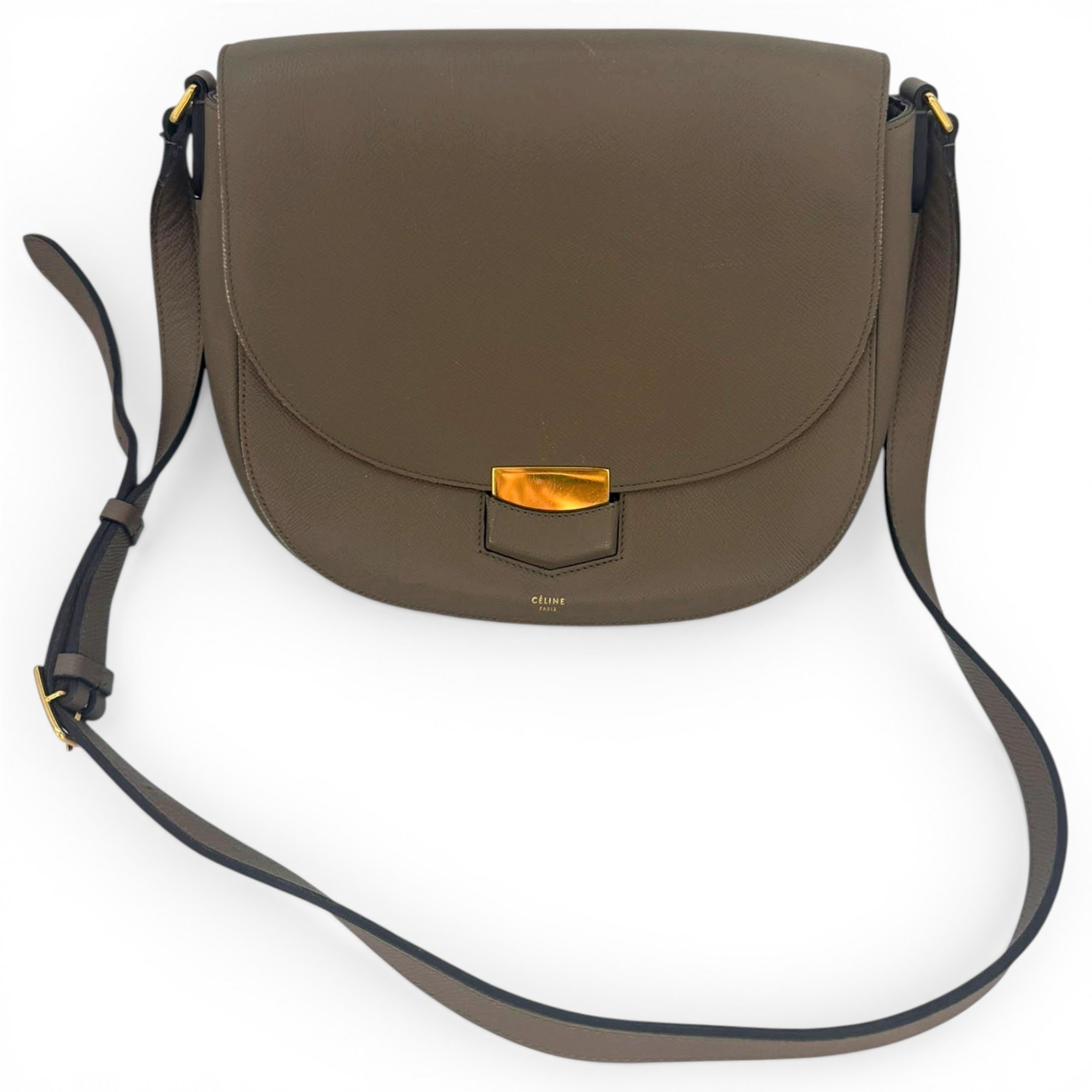 Trotteur leather crossbody bag