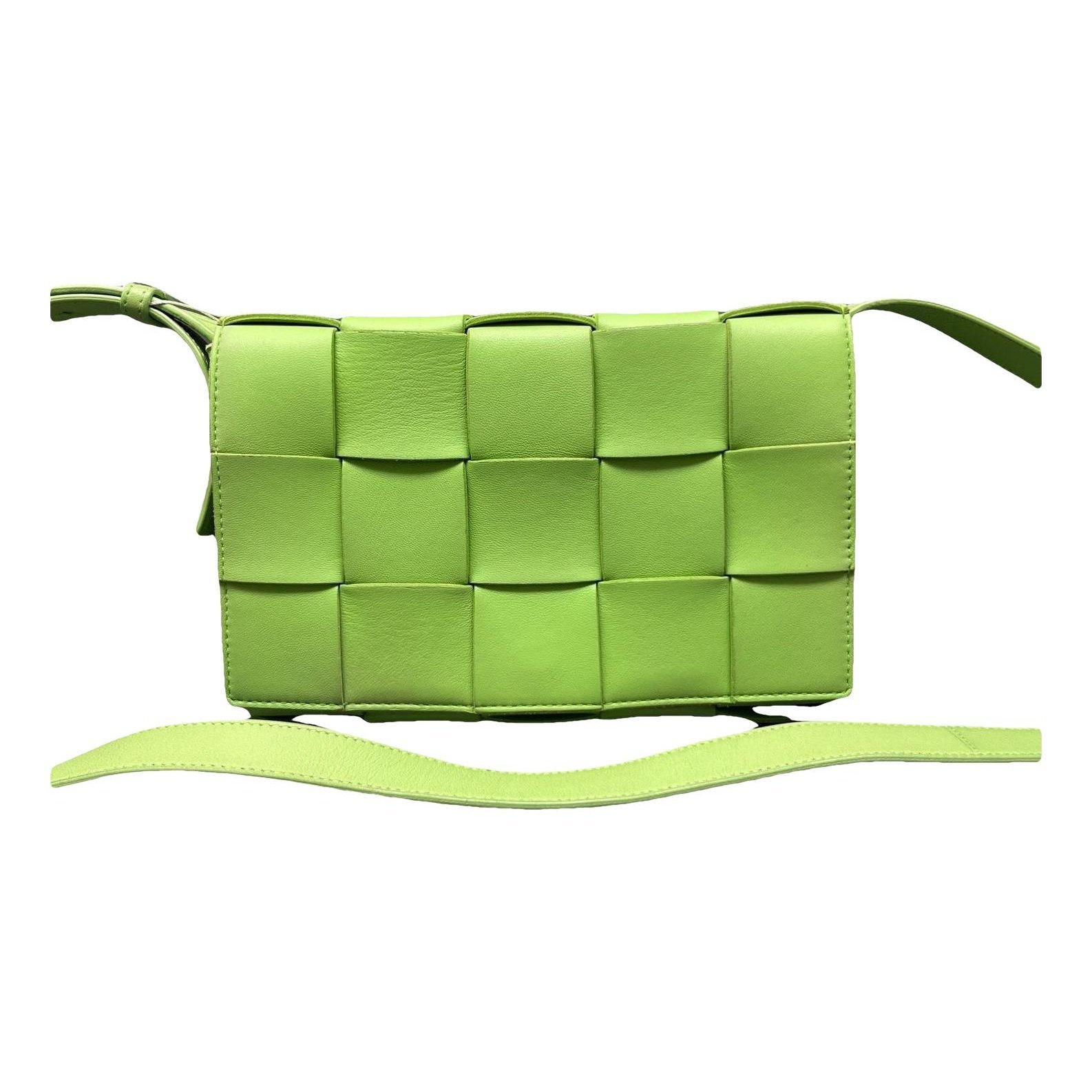 Cassette leather handbag