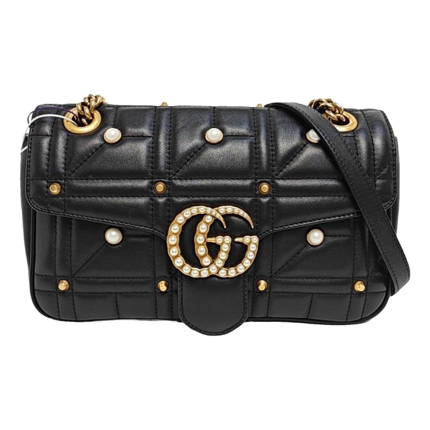 GG Marmont Flap leather crossbody bag