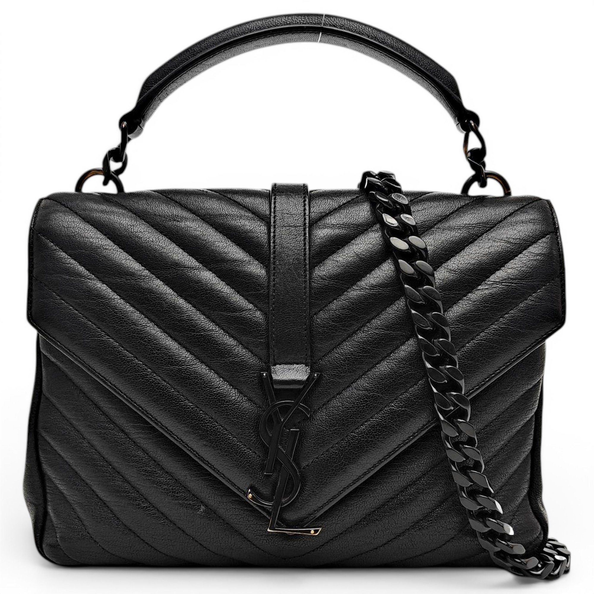 Collége monogramme leather handbag