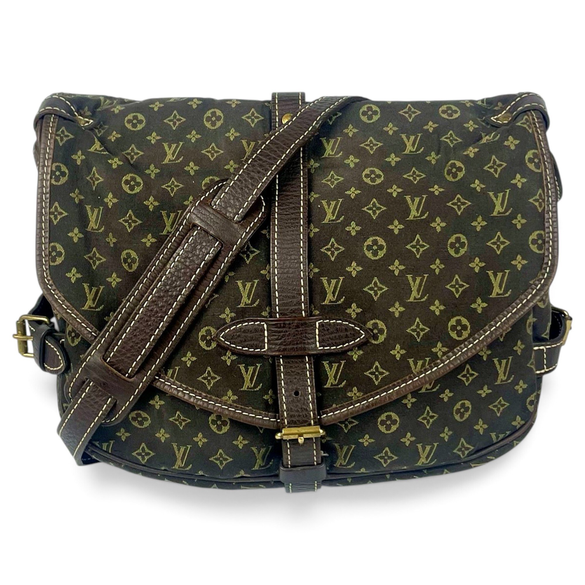 Louis Vuitton Saumur cloth crossbody bag