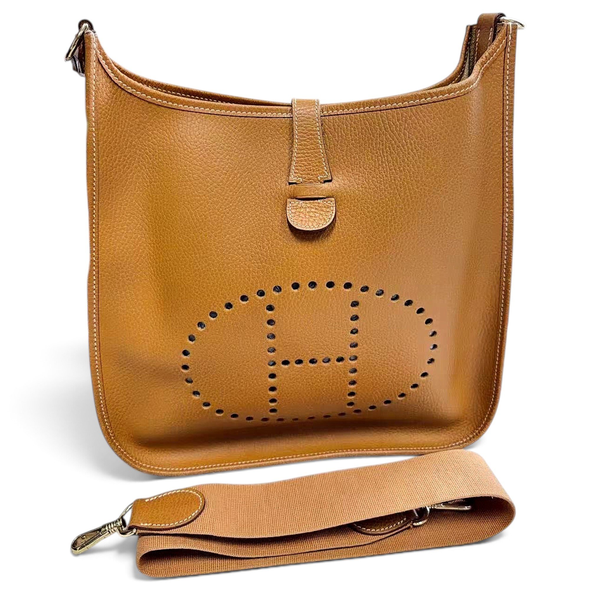 Evelyne leather handbag