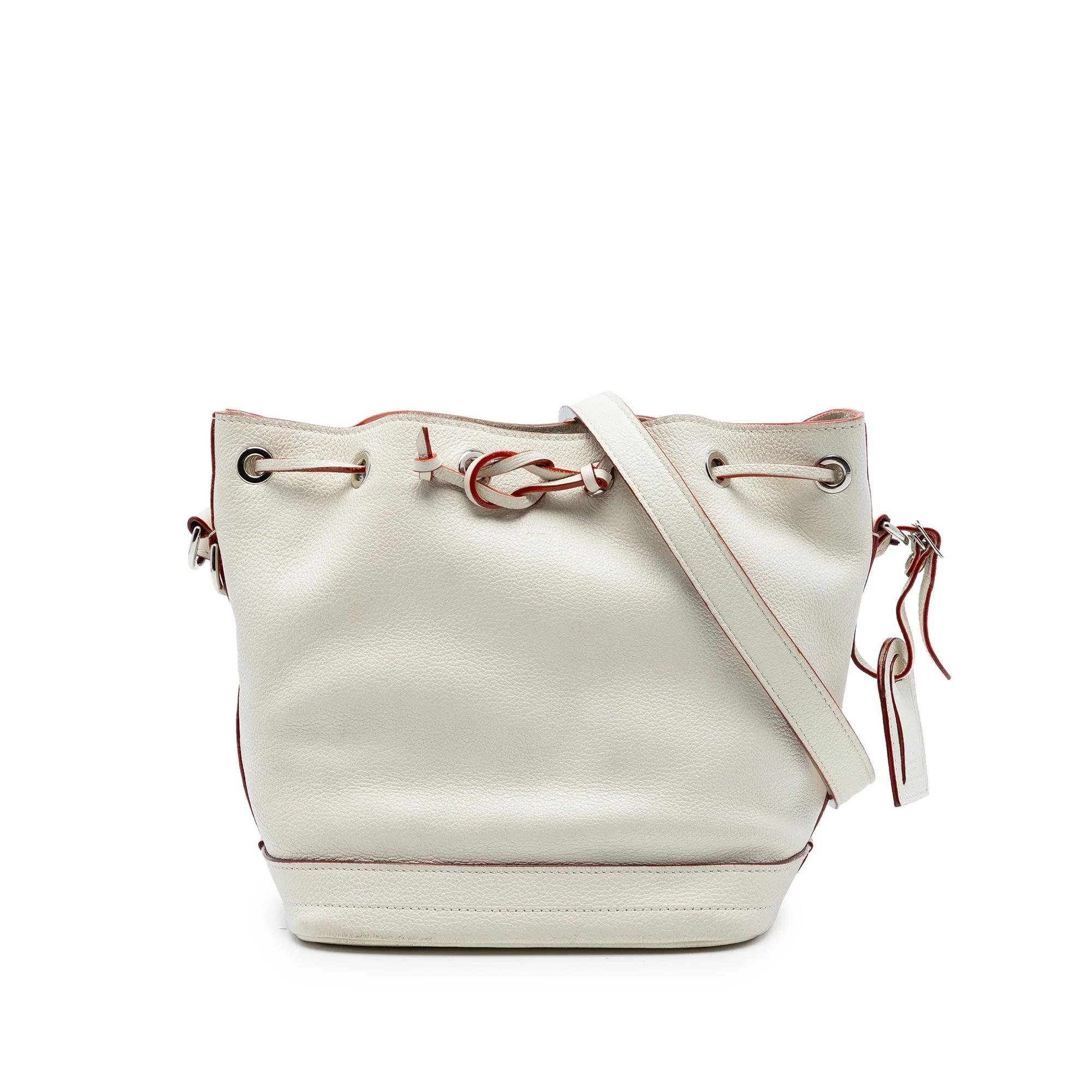 Bucket leather tote