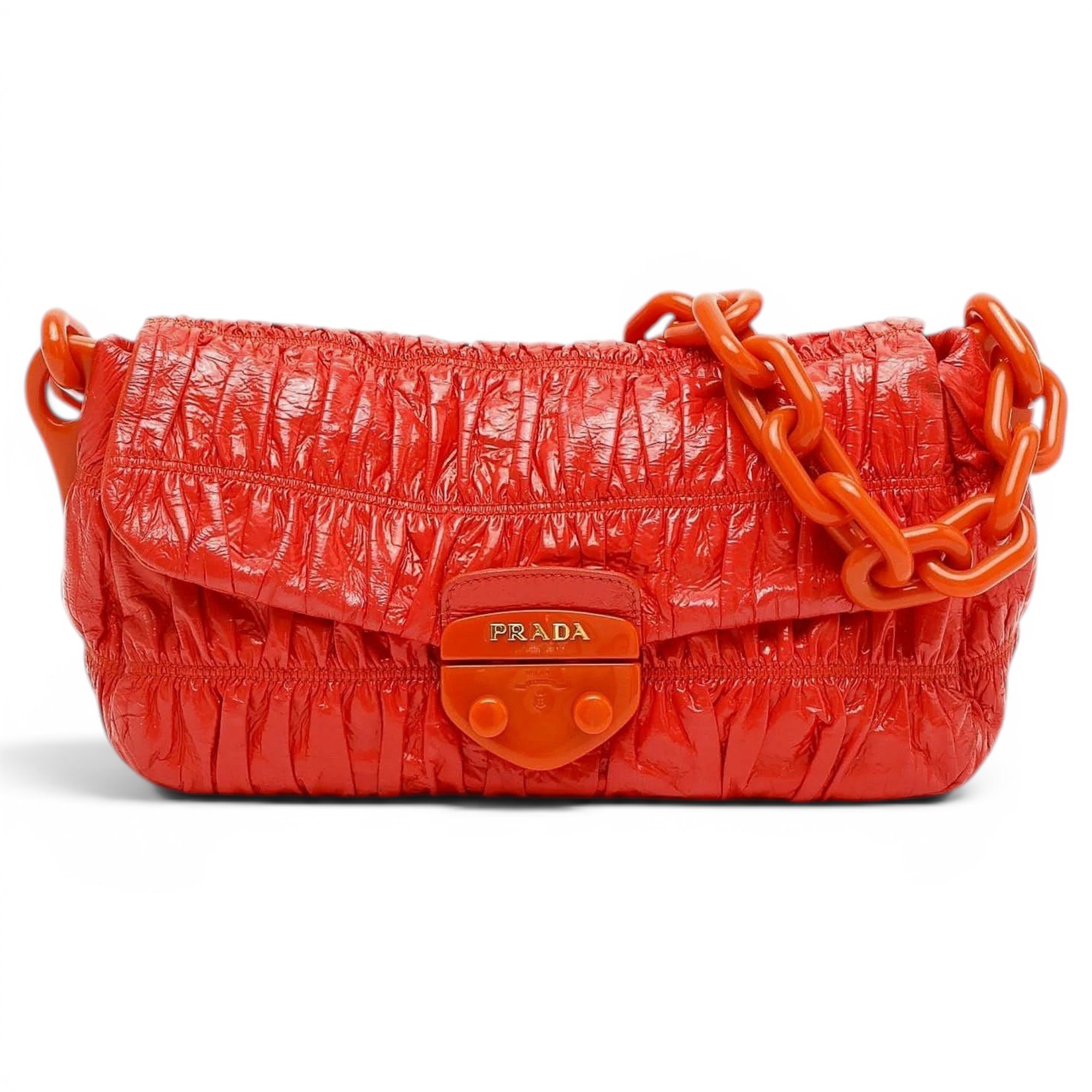 Patent leather handbag