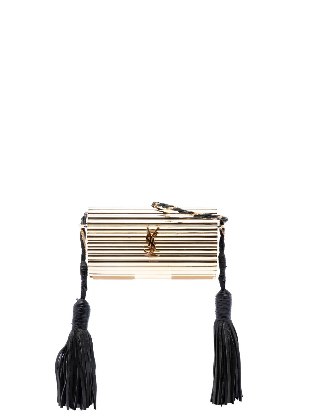 2016 Ribbed Acrylic and Lambskin Fringe Monogram Opium Box Bag crossbody bag
