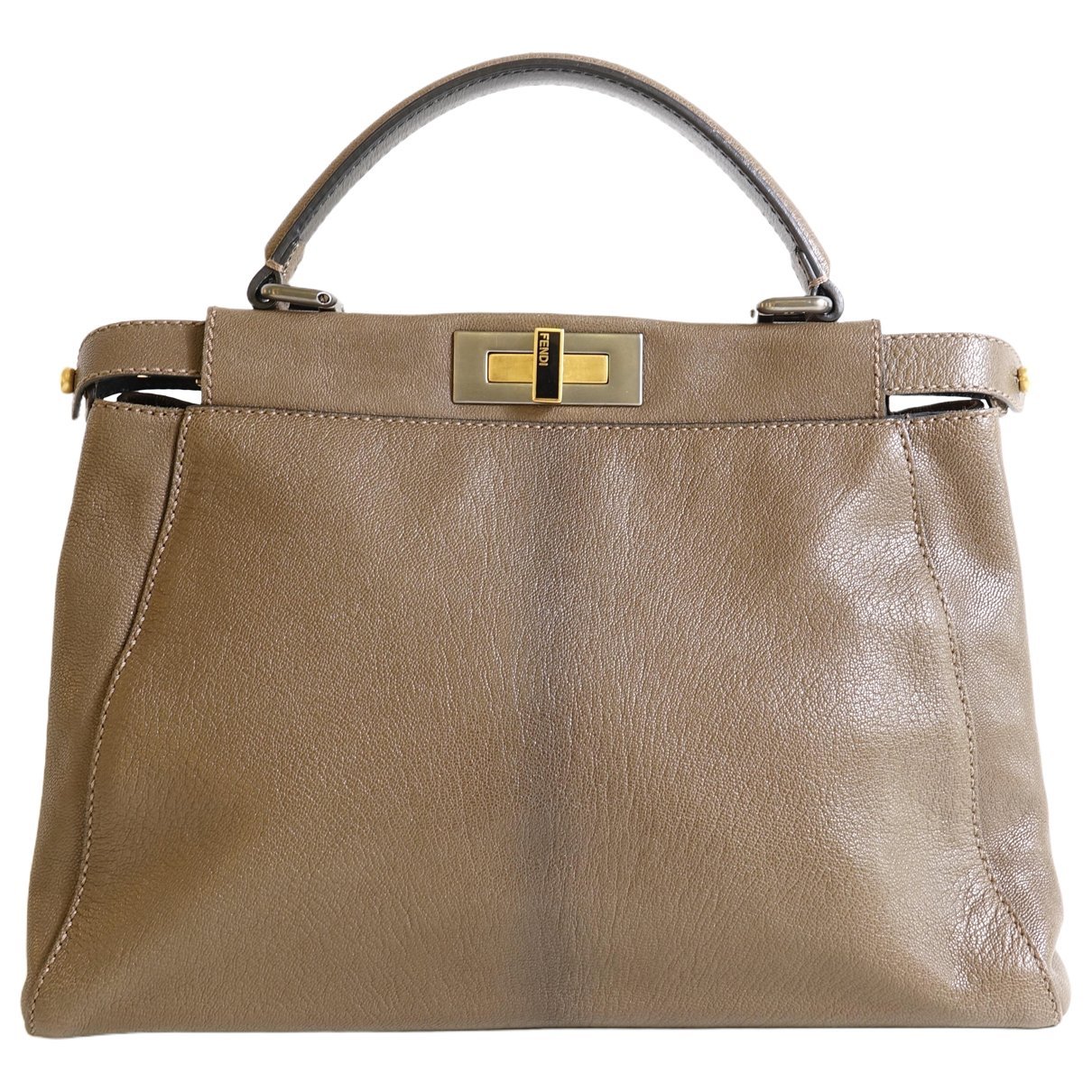 Peekaboo leather handbag