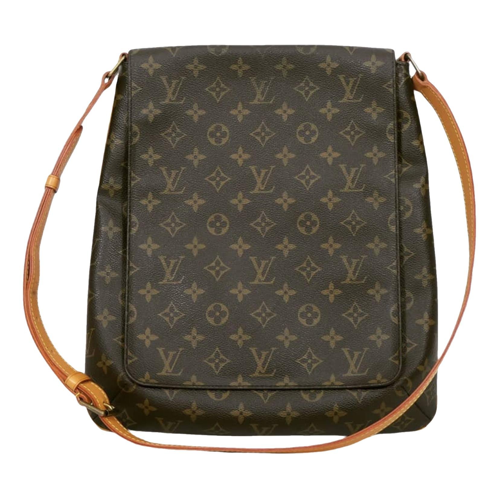 Musette cloth crossbody bag