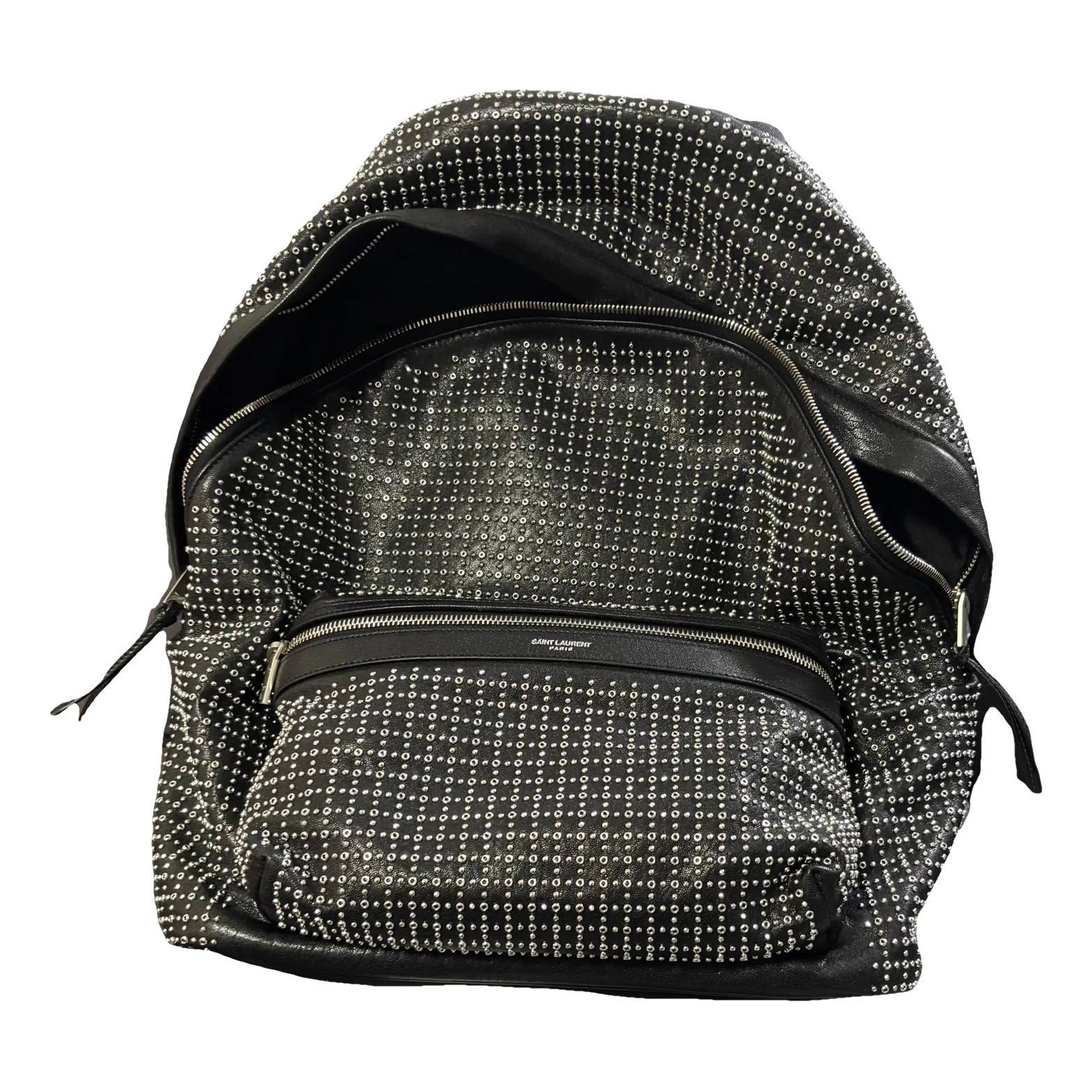 Leather backpack
