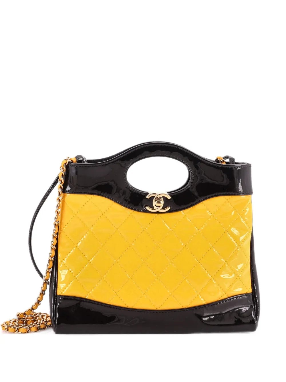 31 Shopping Bag Quilted Patent Mini tote bag