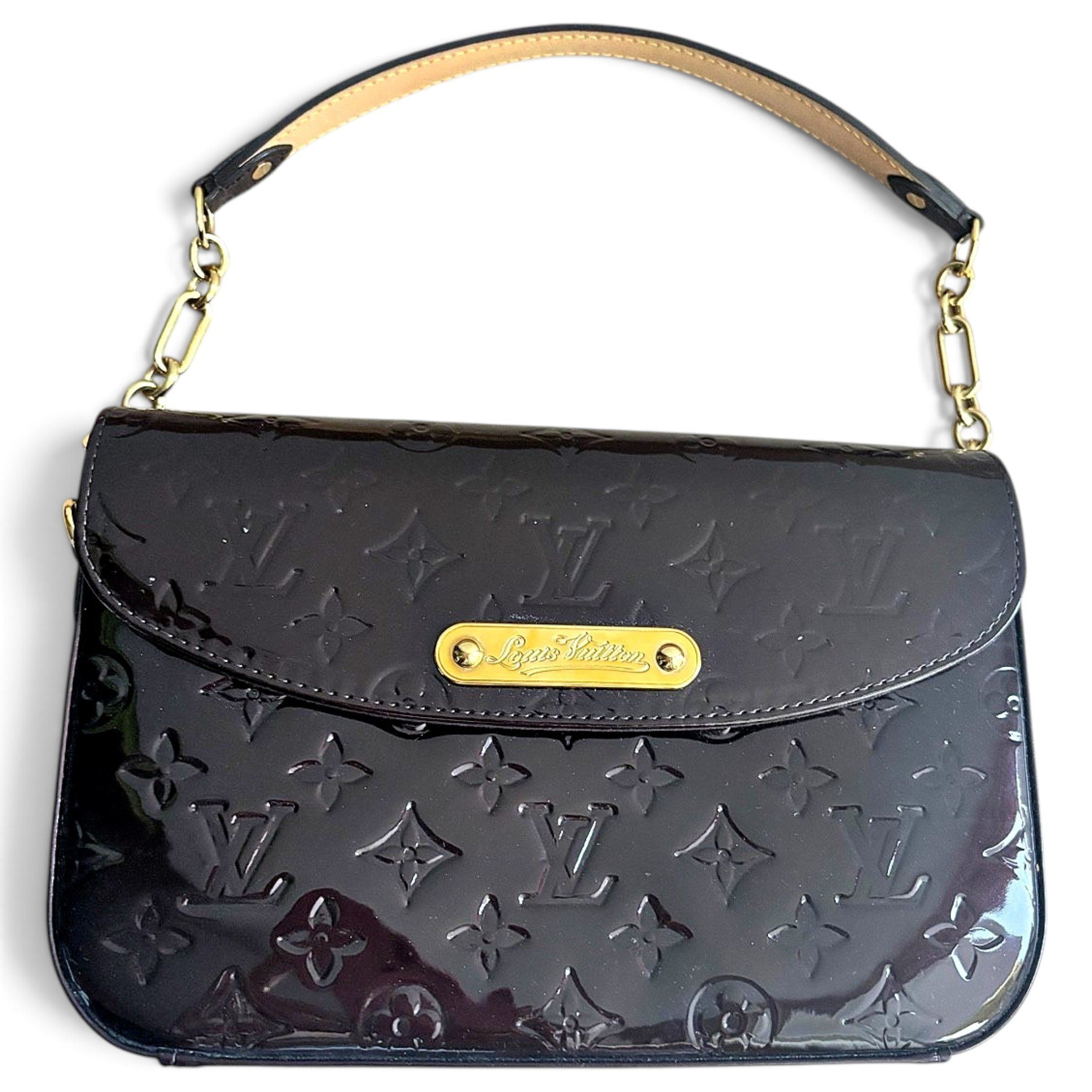 Sunset Boulevard patent leather handbag